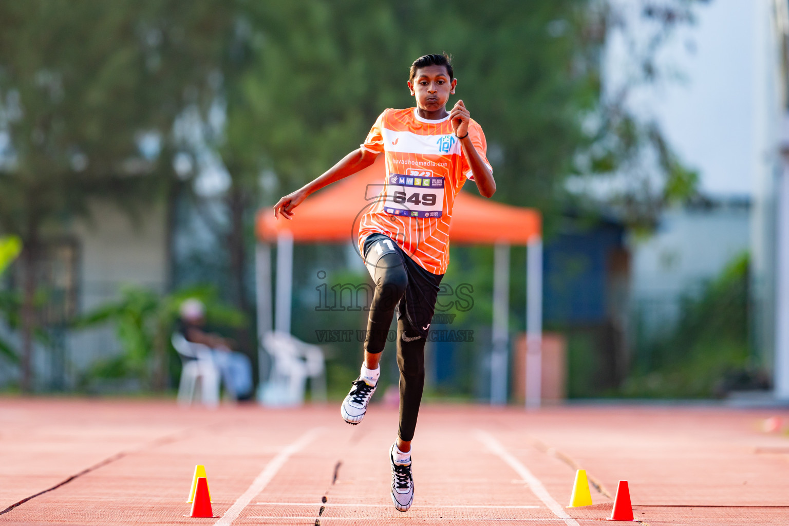 Day 5 of MWSC Interschool Athletics Championships 2024 held in Hulhumale Running Track, Hulhumale, Maldives on Wednesday, 13th November 2024. Photos by: Nausham Waheed / Images.mv