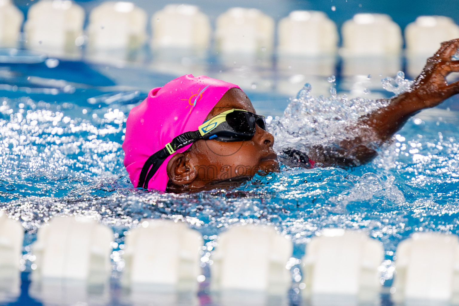 Day 1 of BML 5th National Swimming Kids Festival 2024 held in Hulhumale', Maldives on Monday, 18th November 2024. Photos: Nausham Waheed / images.mv