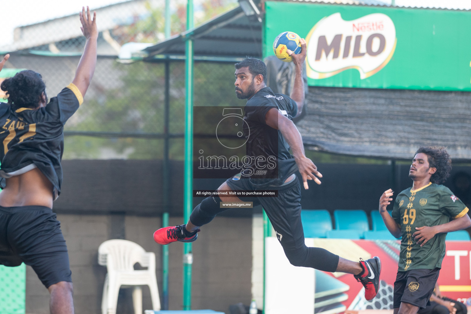 Day 5 of 6th MILO Handball Maldives Championship 2023, held in Handball ground, Male', Maldives on Friday, 24th May 2023 Photos: Shuu Abdul Sattar/ Images.mv