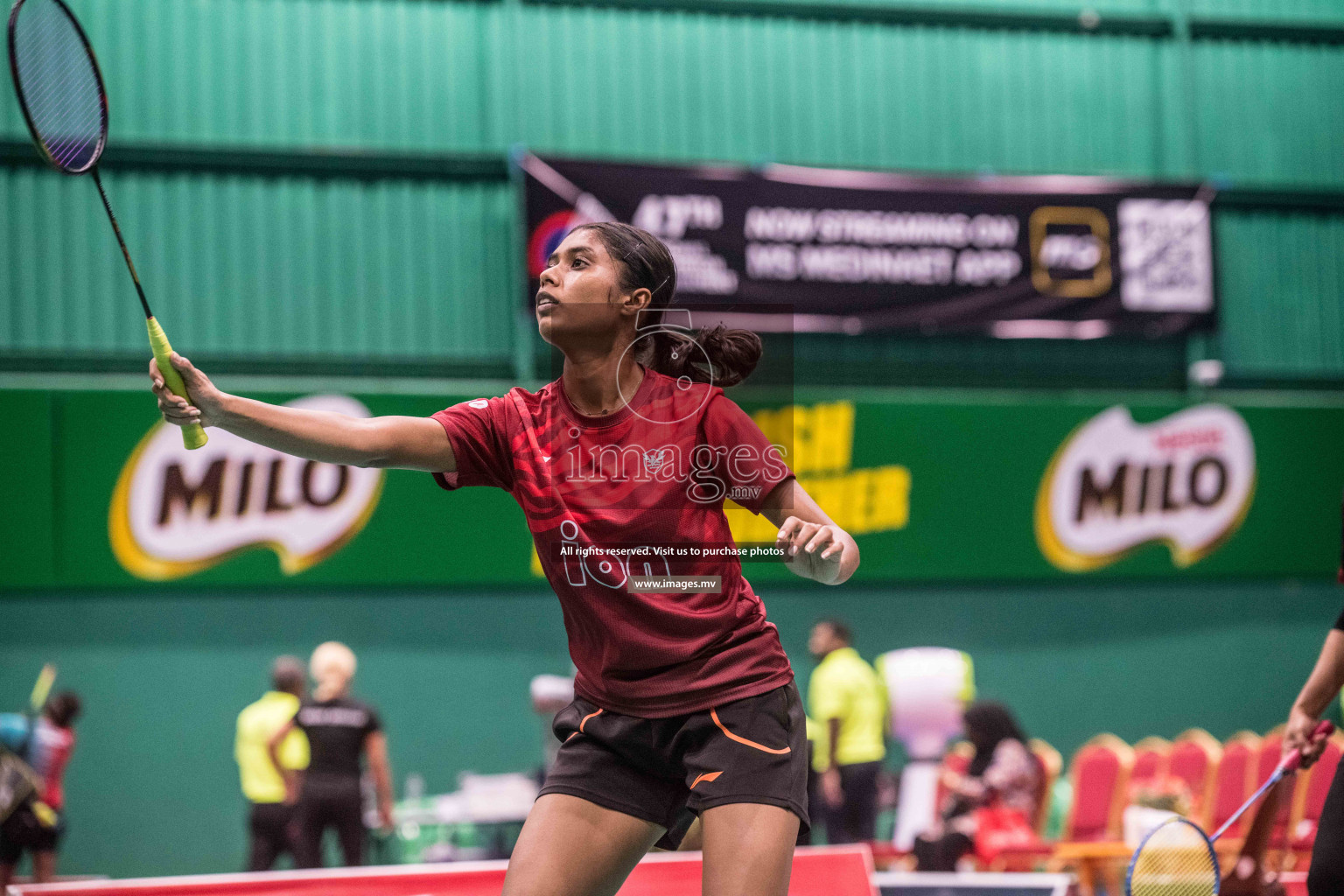 Day 4 of Badminton association mixed group championship 2021 held in Male', Maldives Photos by Nausham Waheed