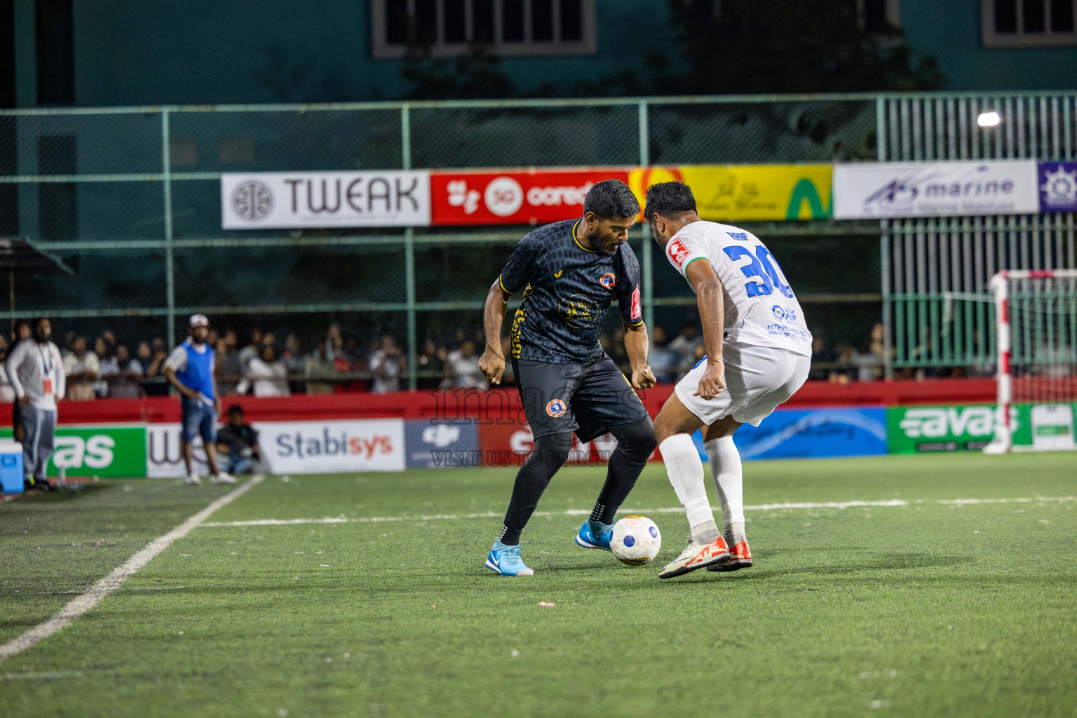 S. Hithadhoo VS S. Maradhoo in Day 7 of Golden Futsal Challenge 2025 was held on Saturday, 11th January 2025, in Hulhumale', Maldives Photos: Hassan Simah / images.mv