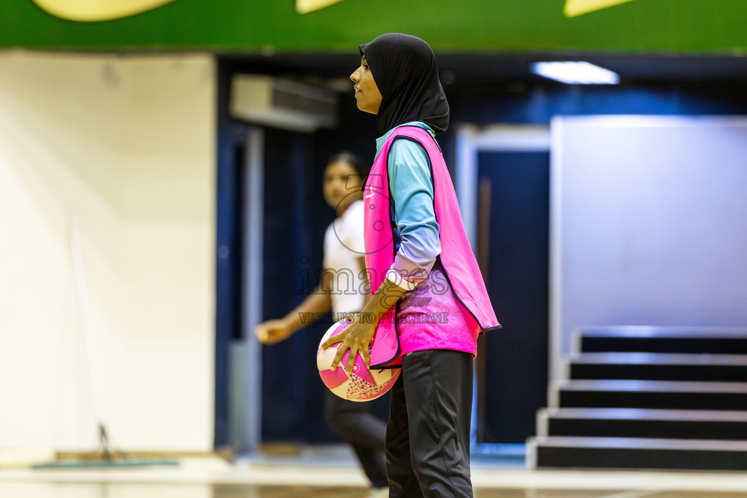 AIS Netball Academy vs MV Netters Academy in Day 6 of 3rd Netball Junior Championship, held at Social Center on Friday 24th January 2025 . Photos: Shuu Abdul Sattar / images.mv