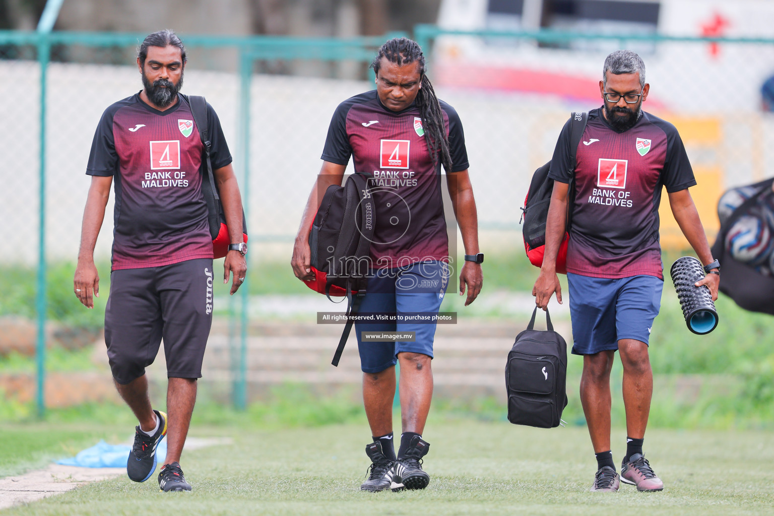 Maldives Practice Sessions on 26 June 2023 before their match in Bangabandhu SAFF Championship 2023 held in Bengaluru Football Ground