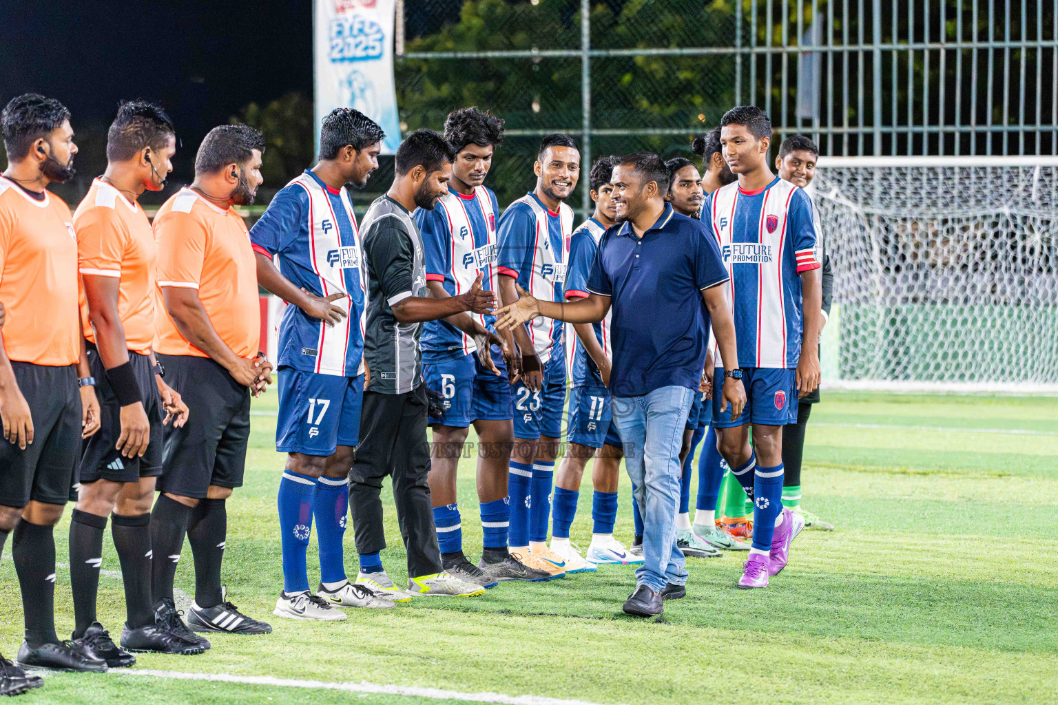 Kanmathi FC VS Maahinne United in Day 4 - Fonadhoo Youth Futsal Challenge 2025 held in Fonadhoo Futsal Stadium, L. Fonadhoo, Maldives on Wednesday, 29th October 2025 Photos: Arif Rasheed / images.mv