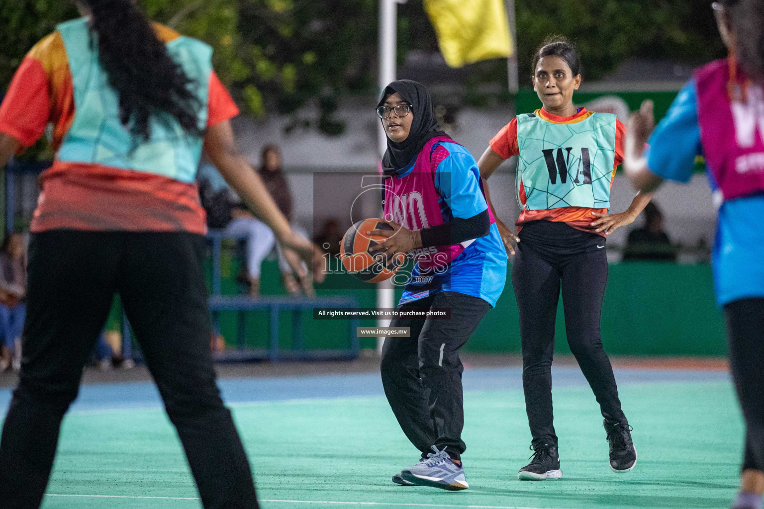 Day 7 of 20th Milo National Netball Tournament 2023, held in Synthetic Netball Court, Male', Maldives on 5th June 2023 Photos: Nausham Waheed/ Images.mv