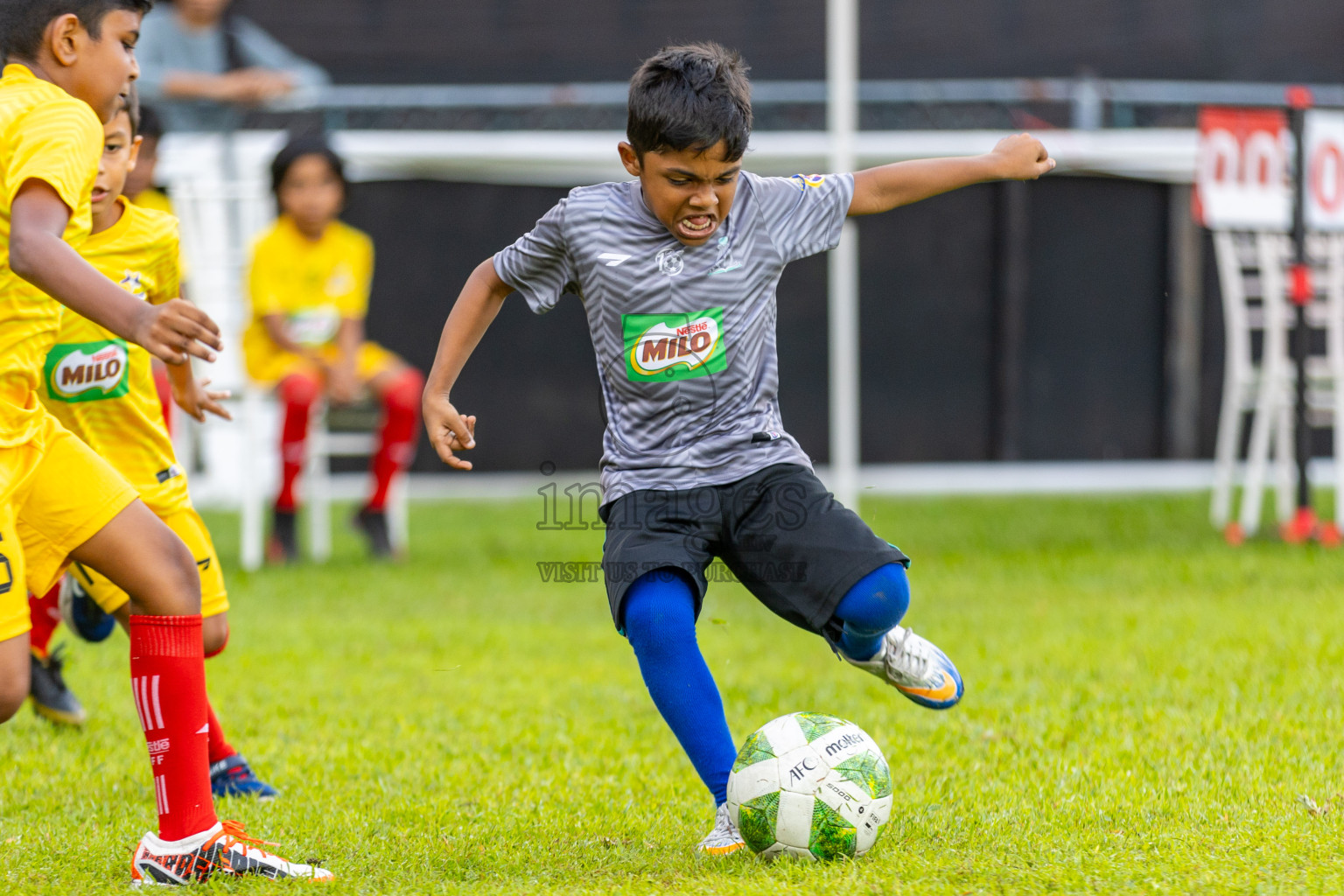 Day 2 of MILO Kids Football Fiesta was held at National Stadium in Male', Maldives on Saturday, 24th February 2024.