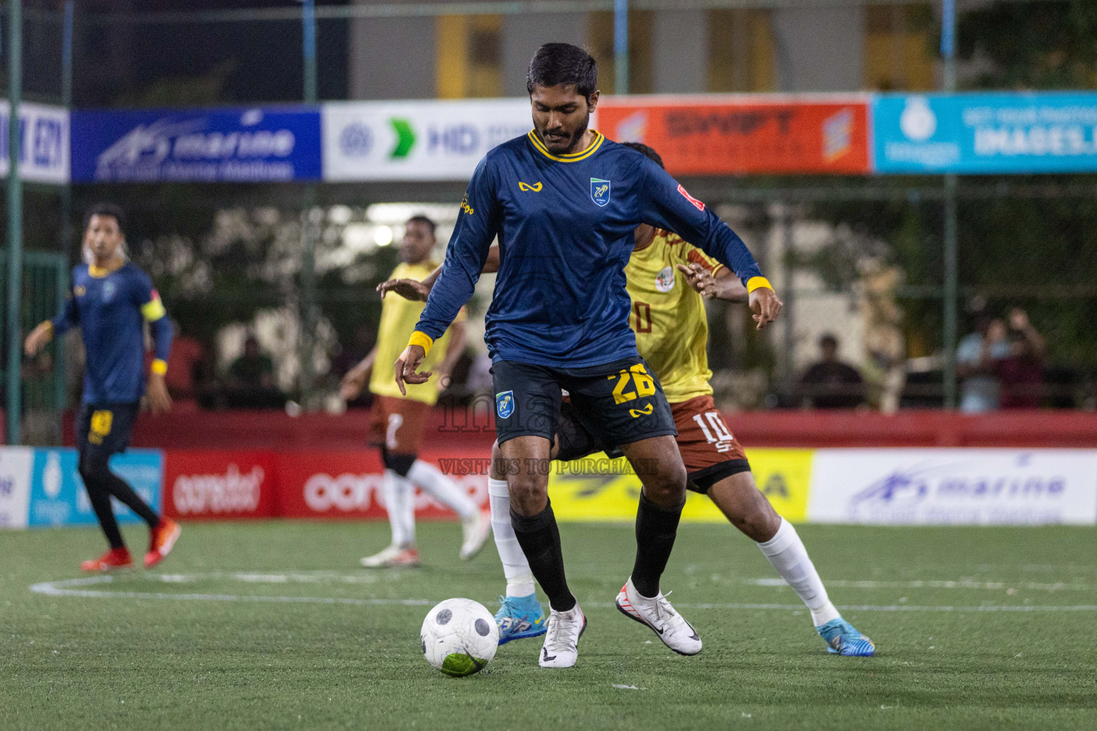 N Holhudhoo vs N Velidhoo in Day 7 of Golden Futsal Challenge 2024 was held on Saturday, 20th January 2024, in Hulhumale', Maldives Photos: Nausham Waheed / images.mv