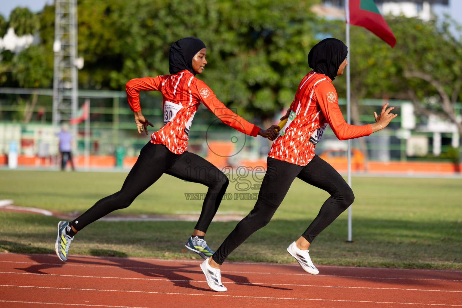 Day 3 of 33rd National Athletics Championship was held in Ekuveni Track at Male', Maldives on Saturday, 7th September 2024. Photos: Hassan Simah / images.mv