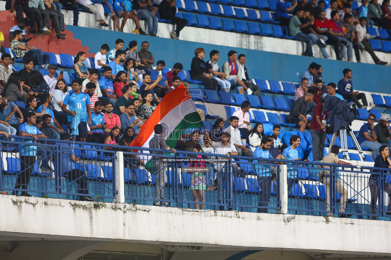 Nepal vs India in SAFF Championship 2023 held in Sree Kanteerava Stadium, Bengaluru, India, on Saturday, 24th June 2023. Photos: Hassan Simah / images.mv