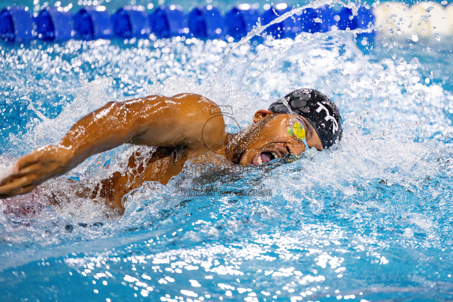 Day 4 of National Swimming Championship 2024 held in Hulhumale', Maldives on Monday, 16th December 2024. Photos: Hassan Simah / images.mv