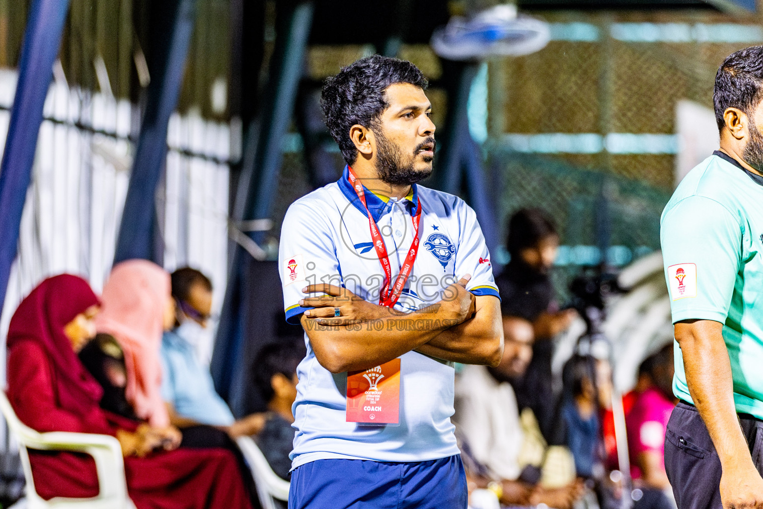 Muring FC vs Afro SC in Semi Final of Eydhafushi Futsal Cup 2024 was held on Monday , 15th April 2024, in B Eydhafushi, Maldives Photos: Nausham Waheed / images.mv