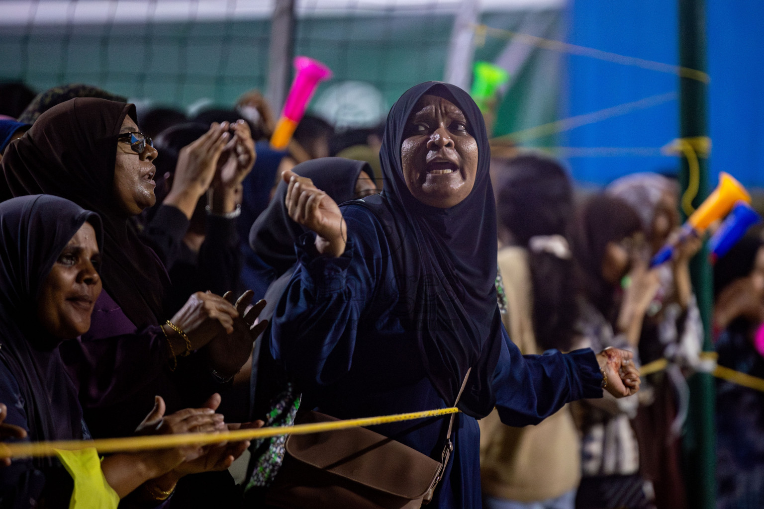 U19 Male and Atoll Girl's Finals in Day 9 of Interschool Volleyball Tournament 2024 was held in ABC Court at Male', Maldives on Saturday, 30th November 2024. Photos: Hassan Simah / images.mv