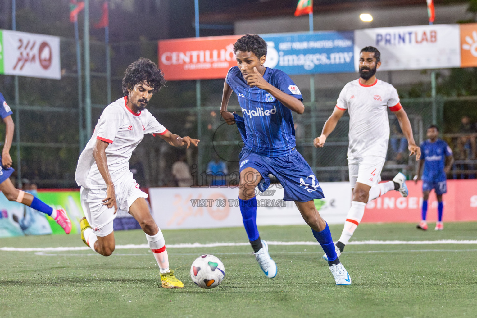 Team Allied vs Club Aasandha in Club Maldives Cup 2024 held in Rehendi Futsal Ground, Hulhumale', Maldives on Monday, 23rd September 2024. 
Photos: Mohamed Mahfooz Moosa / images.mv