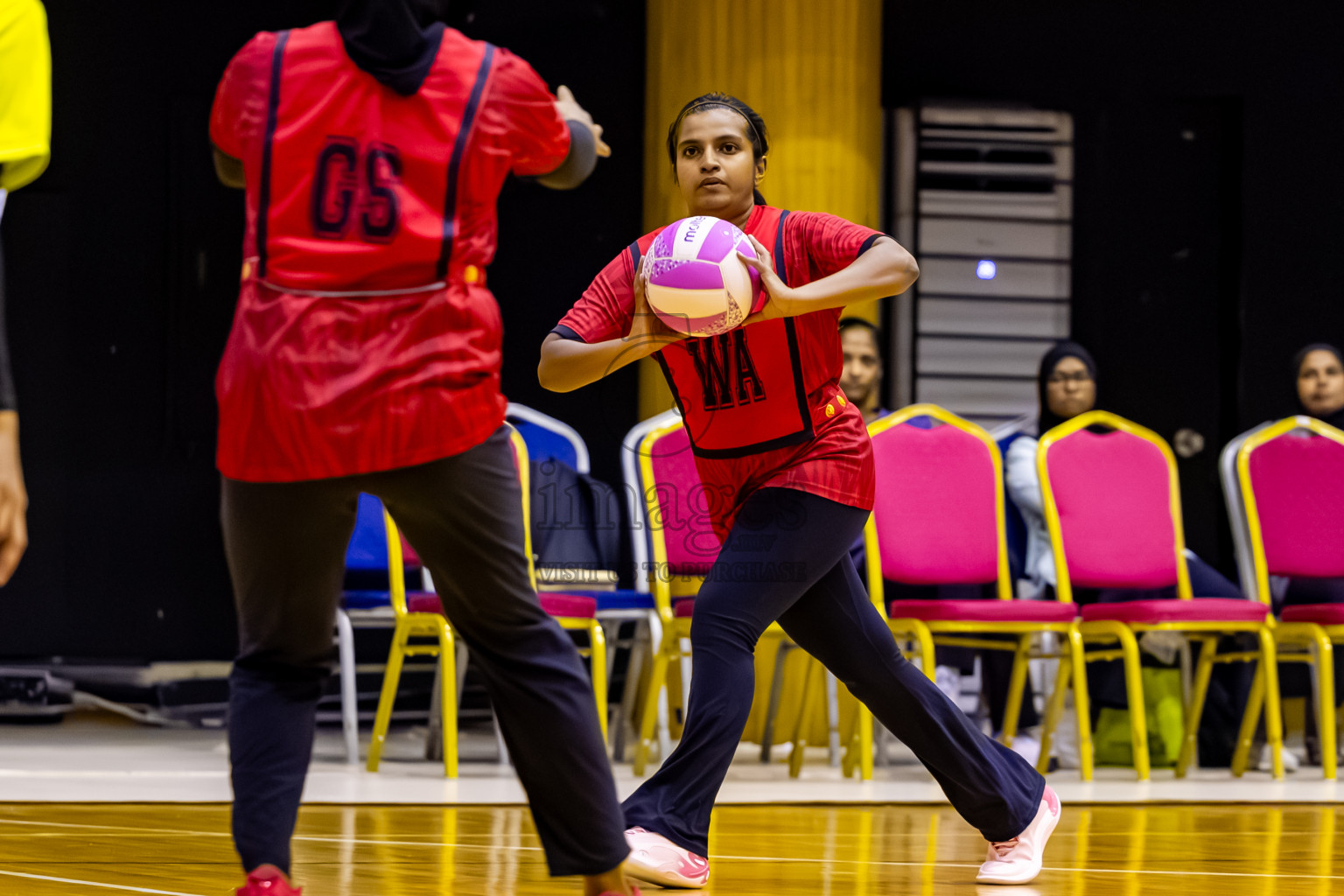C Matrix vs KYRC in Day 2 of 24th Milo Netball Association Championship held in Social Center at Male', Maldives on Tuesday, 2nd September 2025. Photos: Nausham Waheed / images.mv