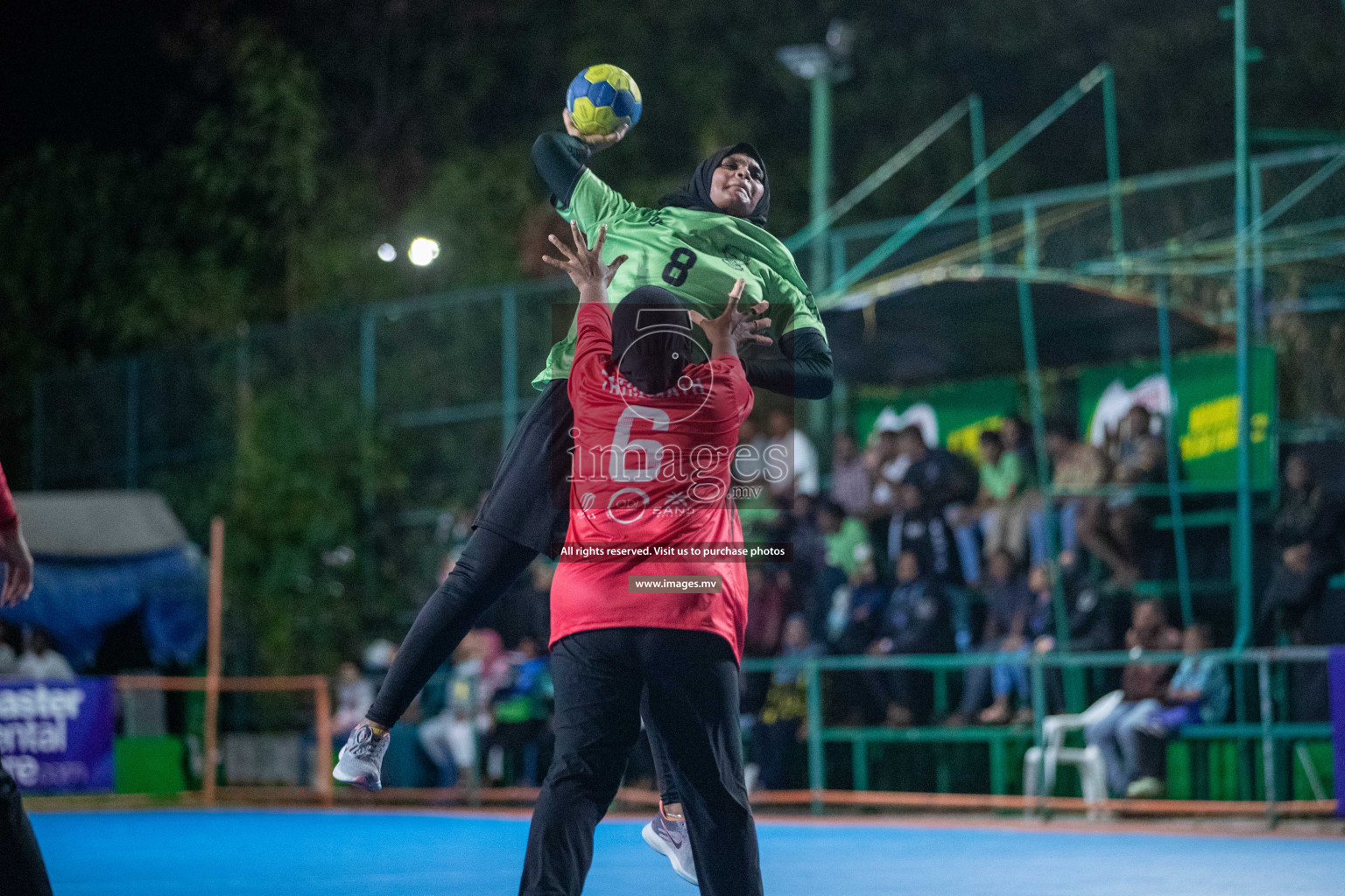 Day 9 of 6th MILO Handball Maldives Championship 2023, held in Handball ground, Male', Maldives on 28th May 2023 Photos: Nausham Waheed/ Images.mv