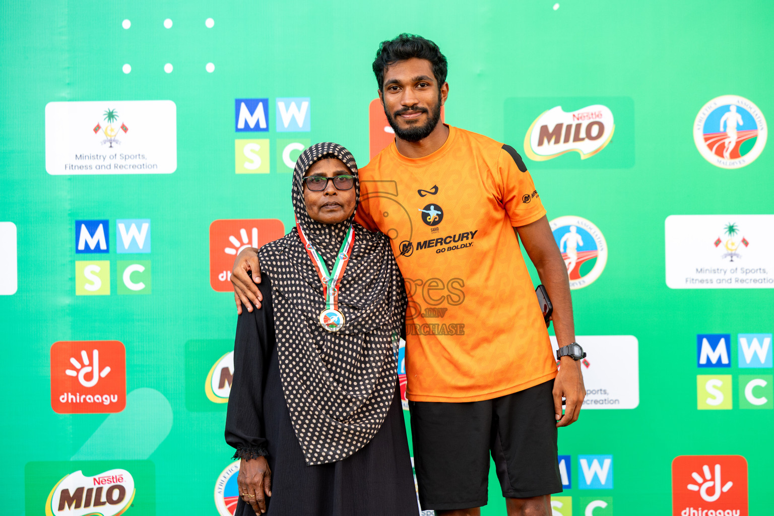 Day 2 of 12th Milo Association Championships was held in Ekuveni Track at Male', Maldives on Friday, 25th April 2025. Photos: Hassan Simah / images.mv
