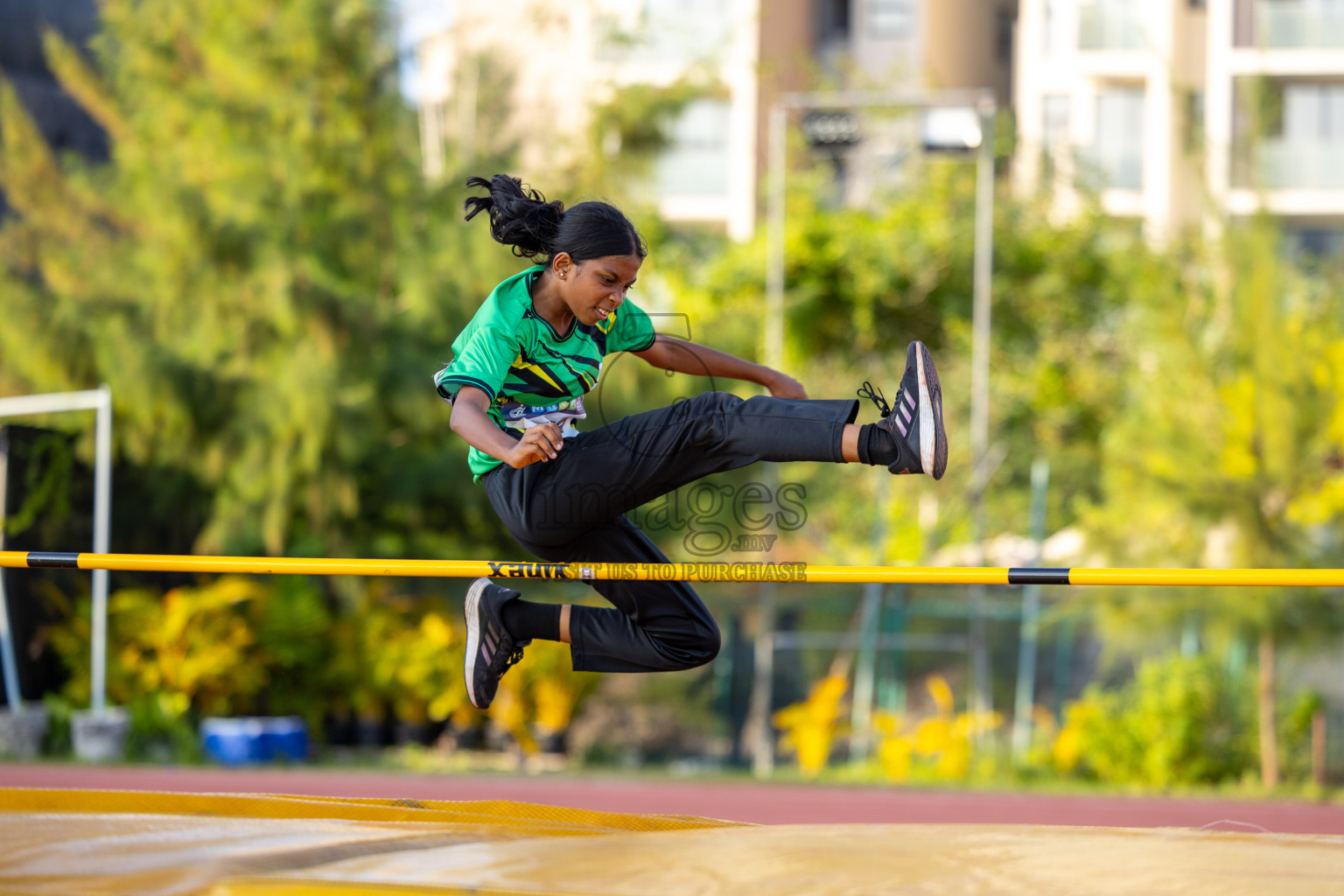 Day 4 of MWSC Interschool Athletics Championships 2024 held in Hulhumale Running Track, Hulhumale, Maldives on Tuesday, 12th November 2024. Photos by: Ismail Thoriq / Images.mv