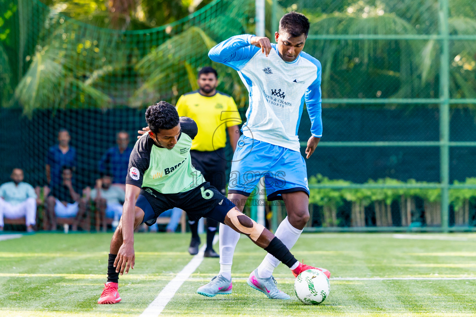 Barcelo vs Vilamendhoo in Day 3 of Resort League 2025 (Ari Zone) was held on Sunday, 22nd June 2025 in Conrad Maldives Rangali Island, Alif Dhaalu Atoll, Maldives. Photos: Nausham Waheed / images.mv