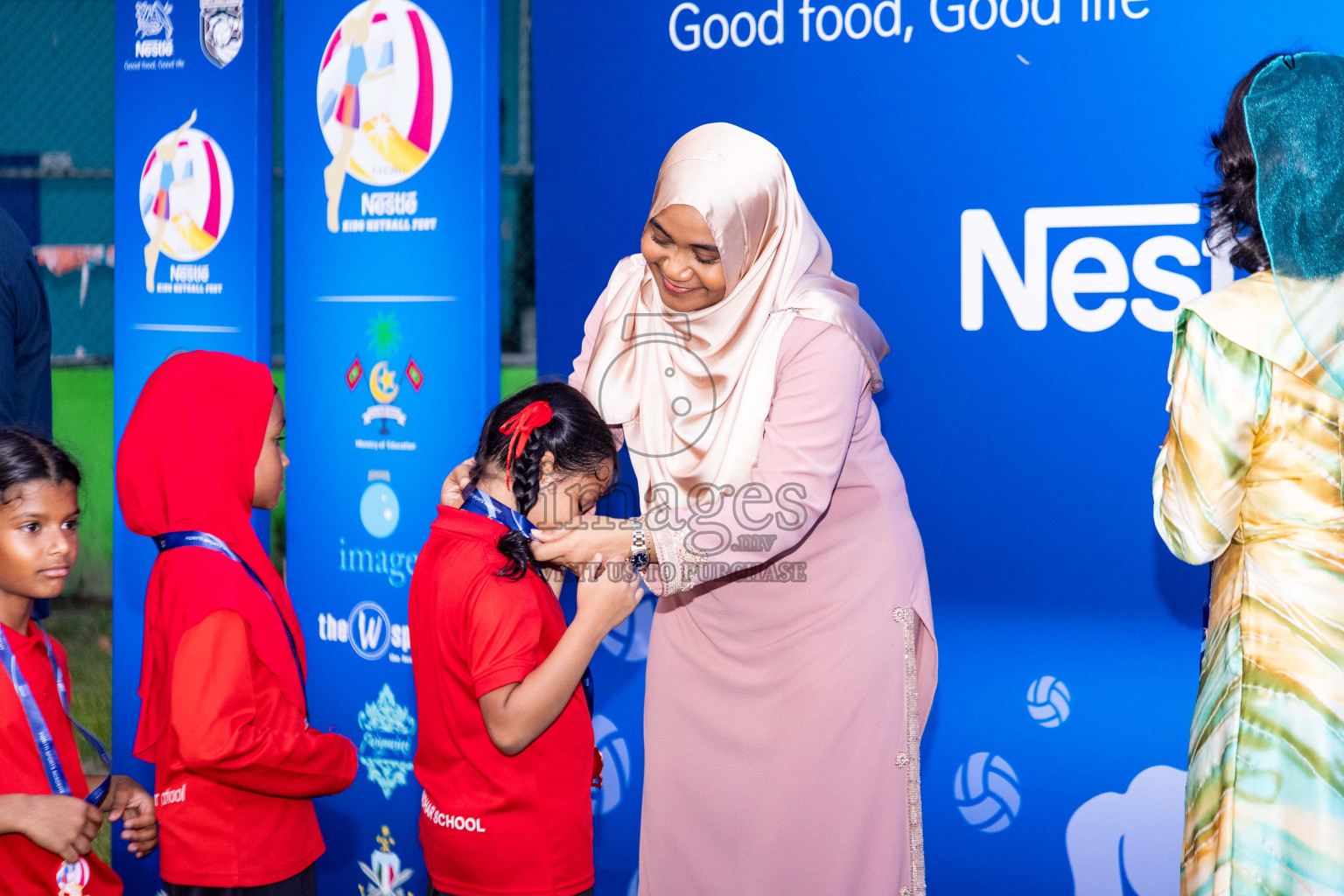 Day 3 of Nestle' Kids Netball Fiesta 2023 held in Henveyru Stadium, Male', Maldives on Saturday, 2nd December 2023. Photos by Nausham Waheed / Images.mv