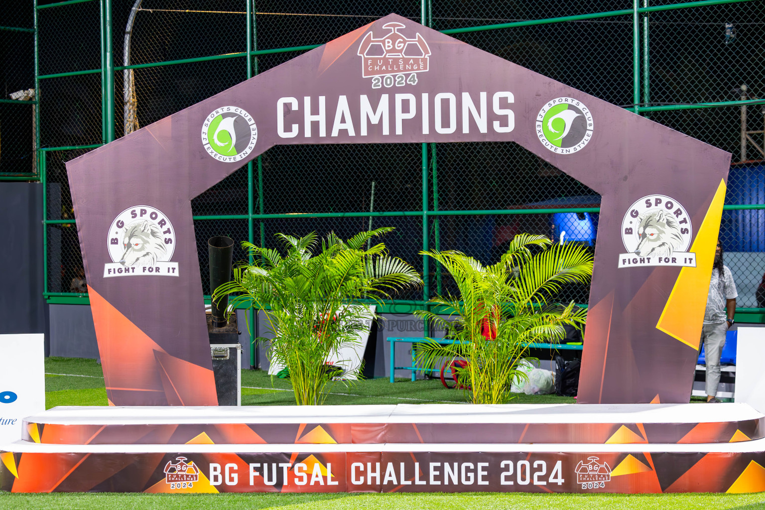 JJ Sports Club vs RDL in Finals of BG Futsal Challenge 2024 was held on Thursday , 4th April 2024, in Male', Maldives Photos: Ismail Thoriq / images.mv