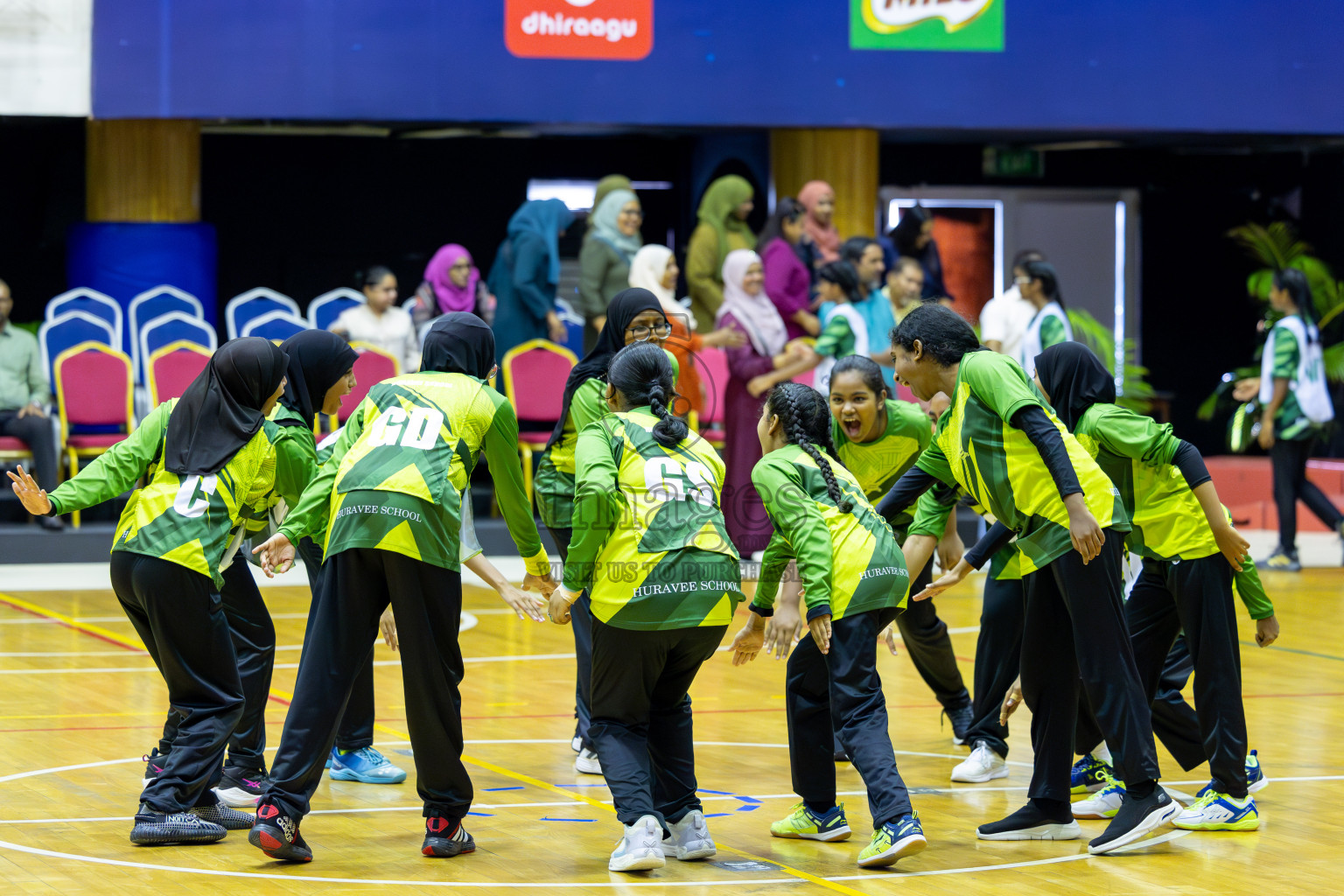 Day 15 of 25th Inter-School Netball Tournament was held in Social Center at Male', Maldives on Monday, 26th August 2024. Photos: Mohamed Mahfooz Moosa / images.mv