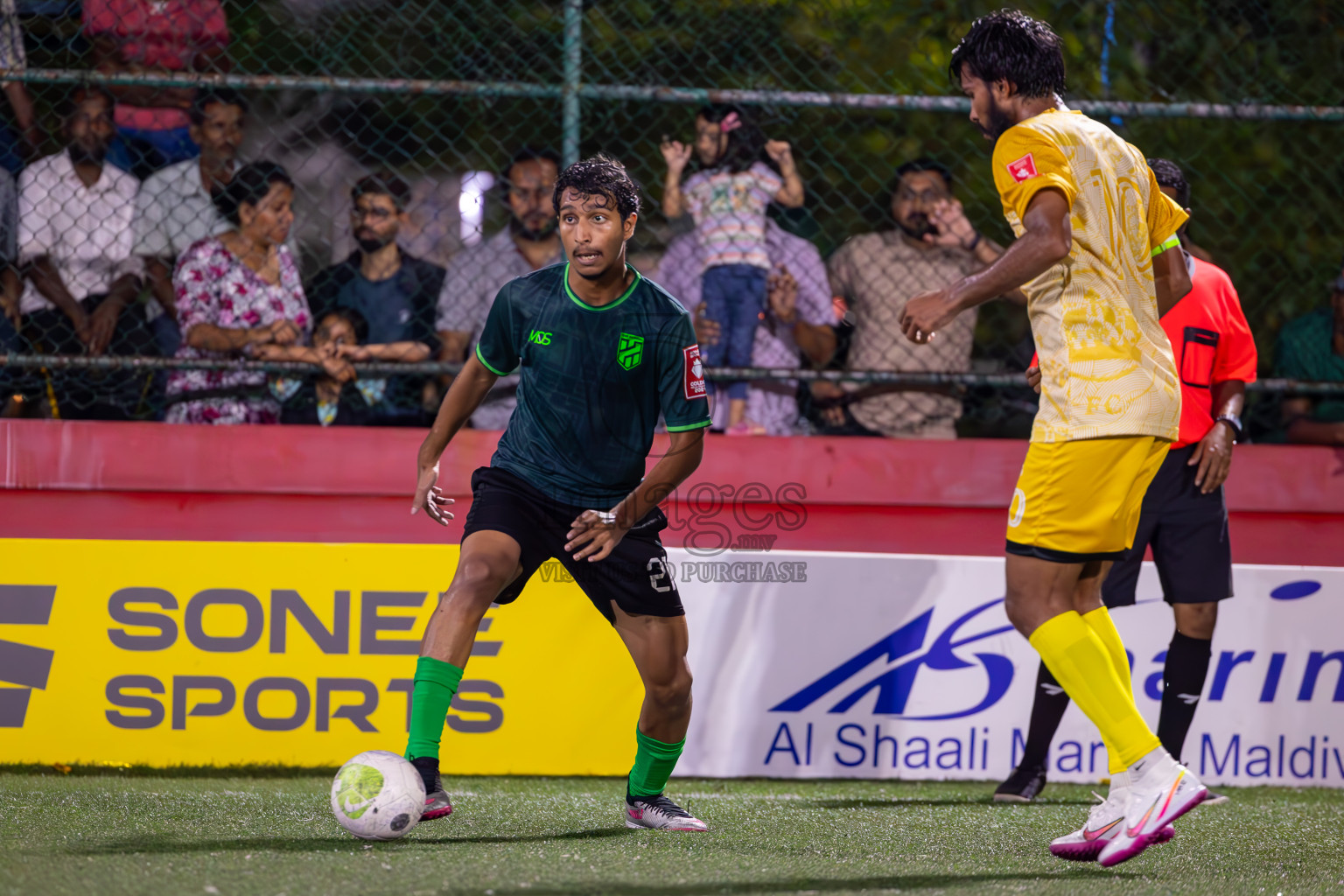 Hulhumale vs Maafannu on Day 36 of Golden Futsal Challenge 2024 was held on Wednesday, 21st February 2024, in Hulhumale', Maldives
Photos: Ismail Thoriq, / images.mv