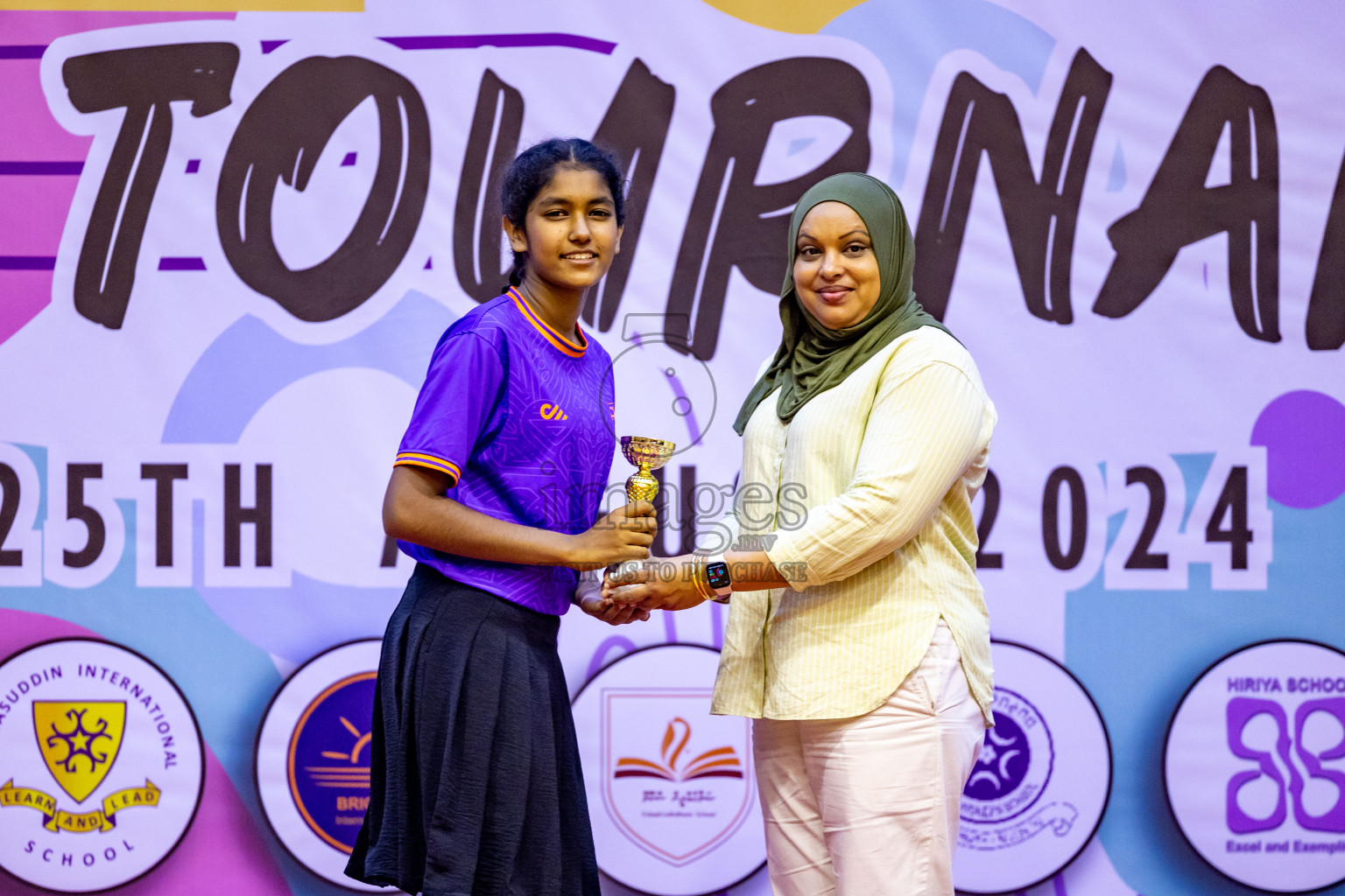 Closing Ceremony of Inter-school Netball Tournament held in Social Center at Male', Maldives on Monday, 26th August 2024. Photos: Hassan Simah / images.mv