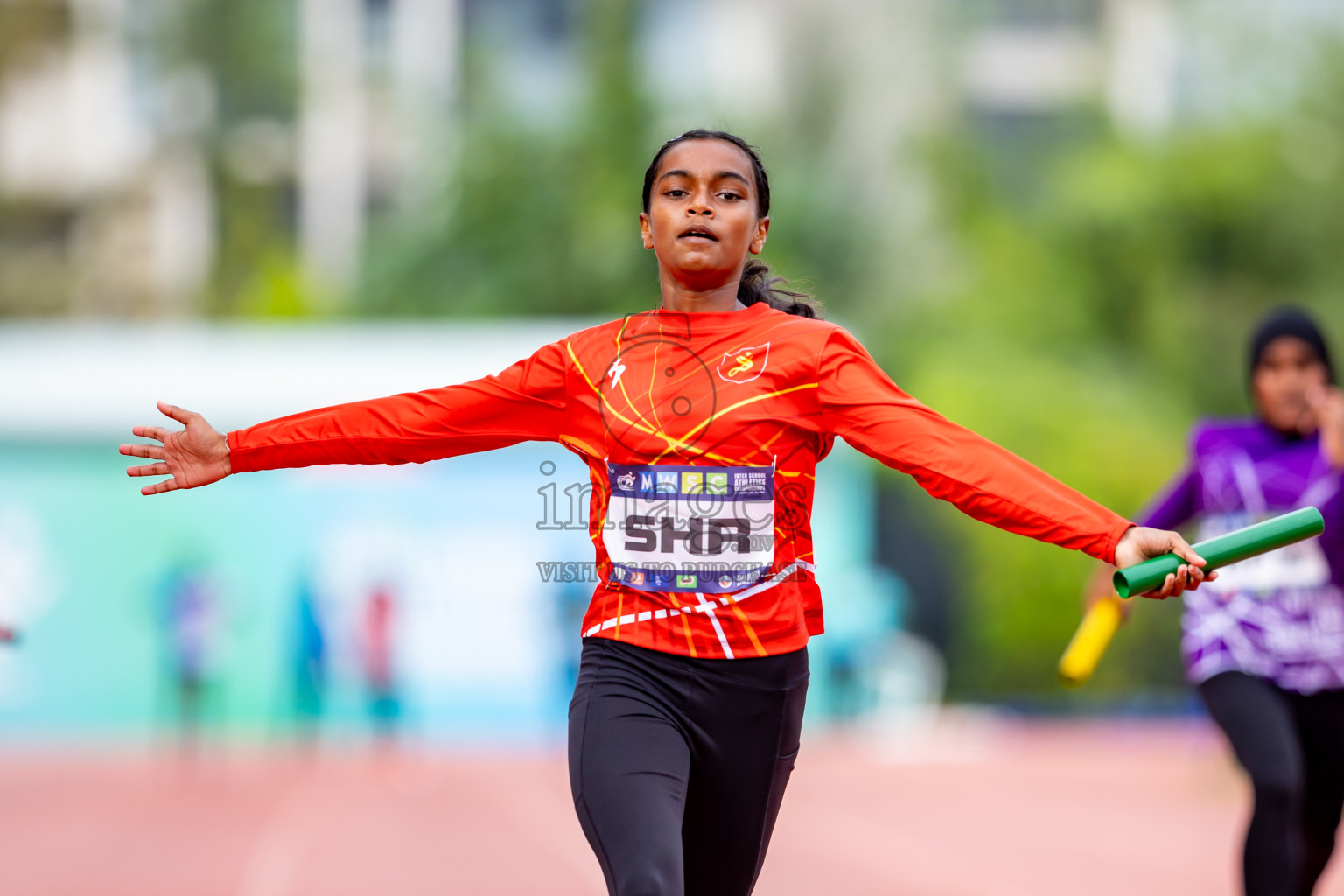 Day 6 of MWSC Interschool Athletics Championships 2024 held in Hulhumale Running Track, Hulhumale, Maldives on Thursday, 14th November 2024. Photos by: Nausham Waheed / Images.mv