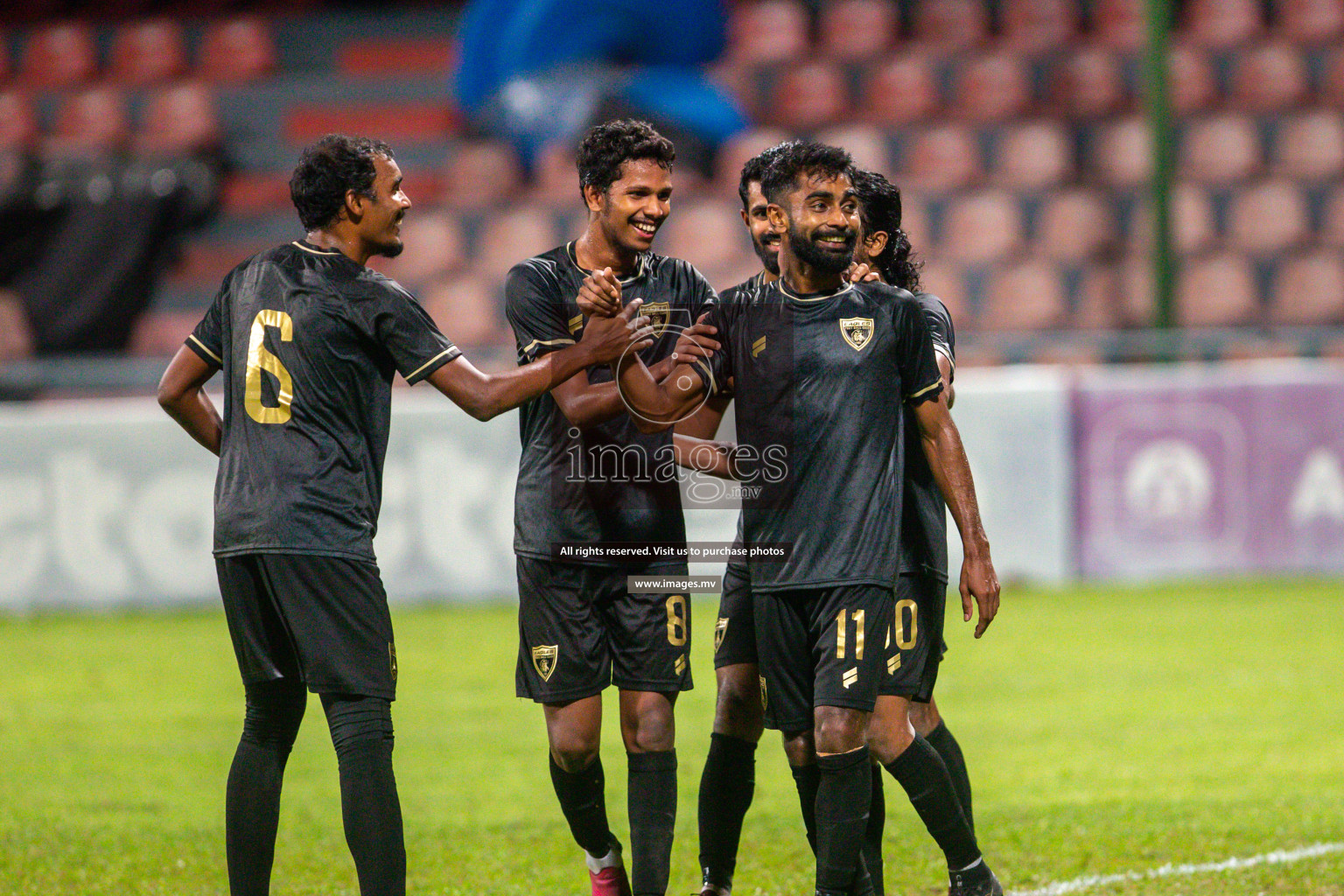 President's Cup 2023 - Club Eagles vs Super United Sports, held in National Football Stadium, Male', Maldives  Photos: Mohamed Mahfooz Moosa/ Images.mv