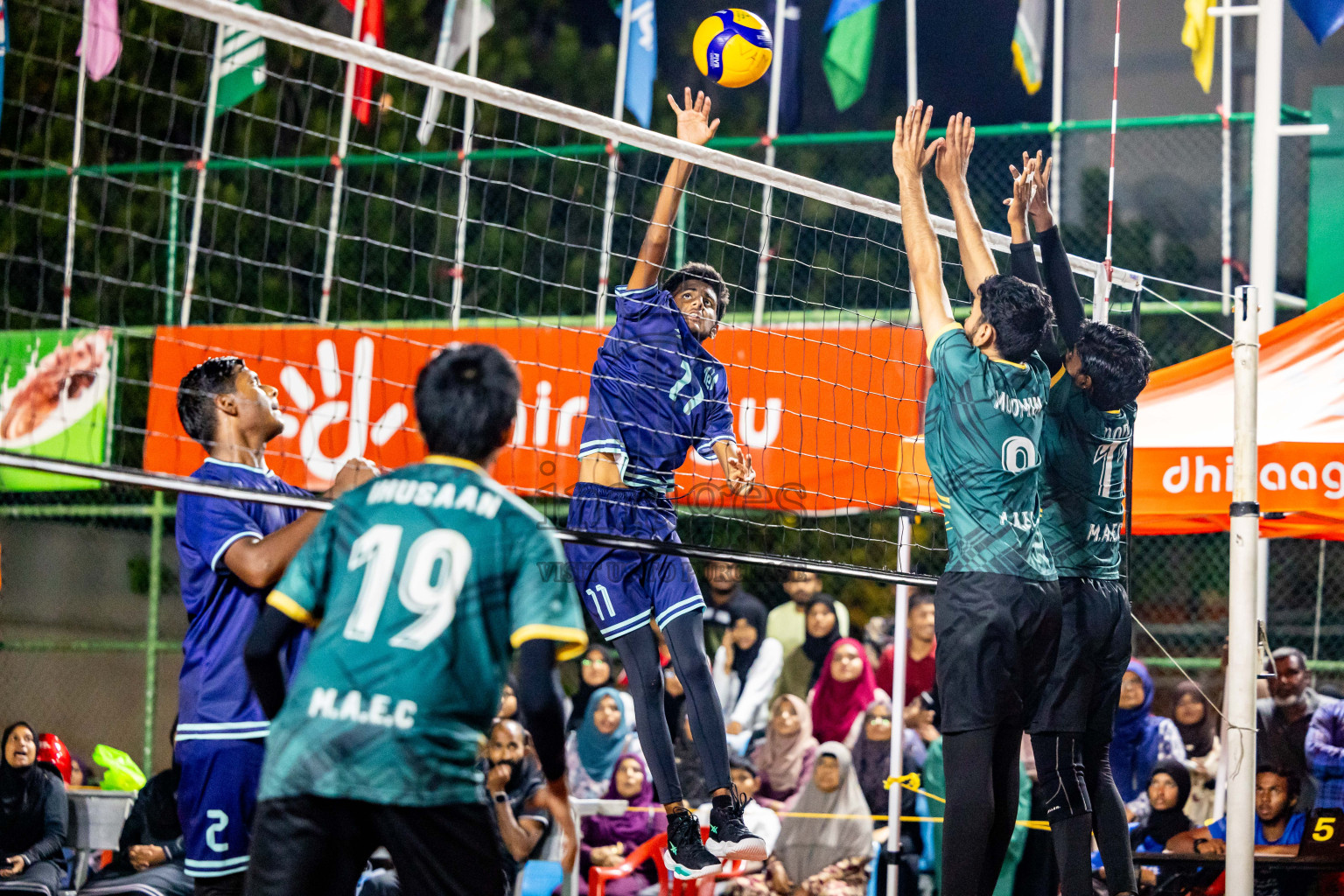 Day 13 of Interschool Volleyball Tournament 2024 was held in Ekuveni Volleyball Court at Male', Maldives on Thursday, 5th December 2024. Photos: Nausham Waheed / images.mv