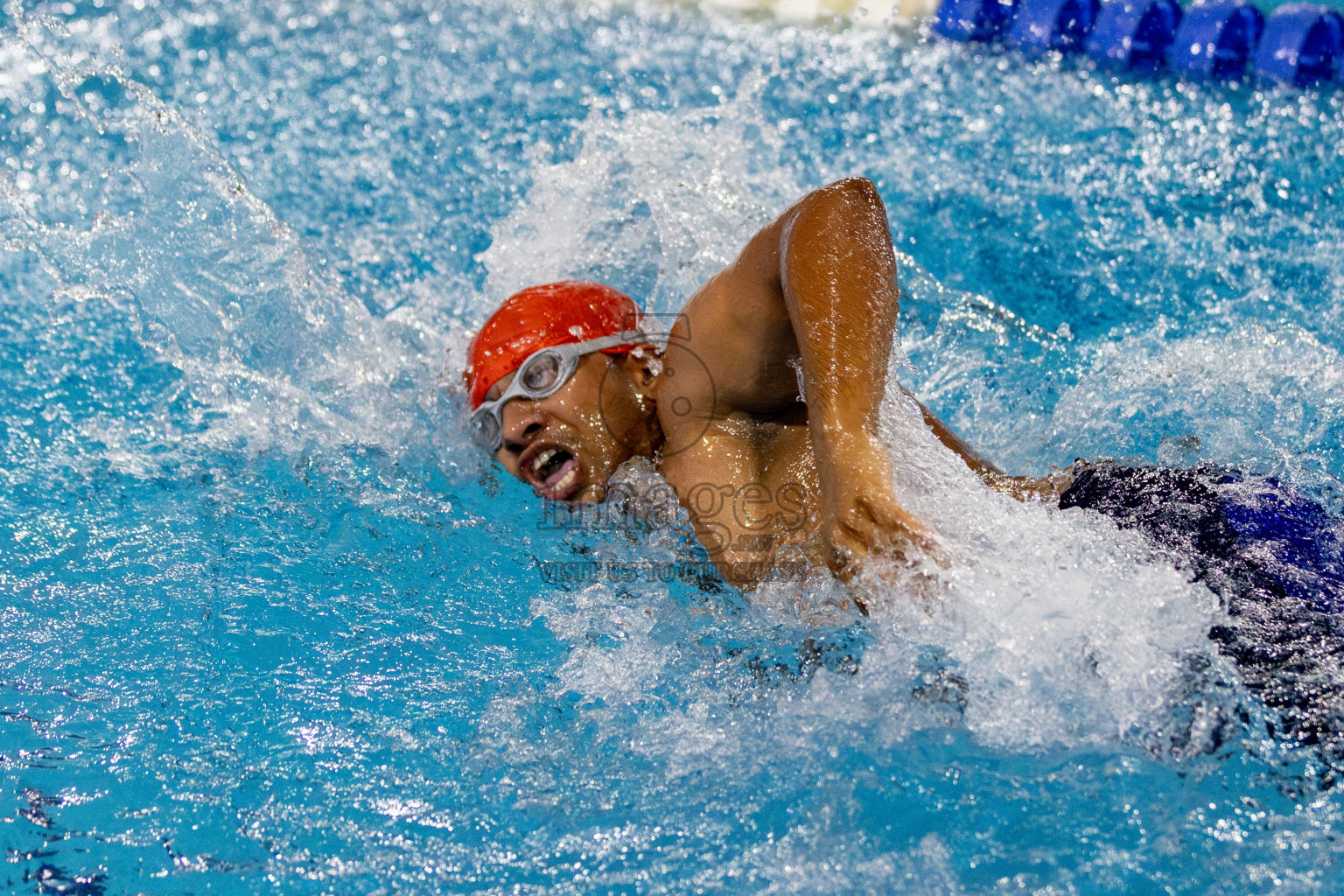 Day 2 of National Swimming Competition 2024 held in Hulhumale', Maldives on Saturday, 14th December 2024. Photos: Hassan Simah / images.mv