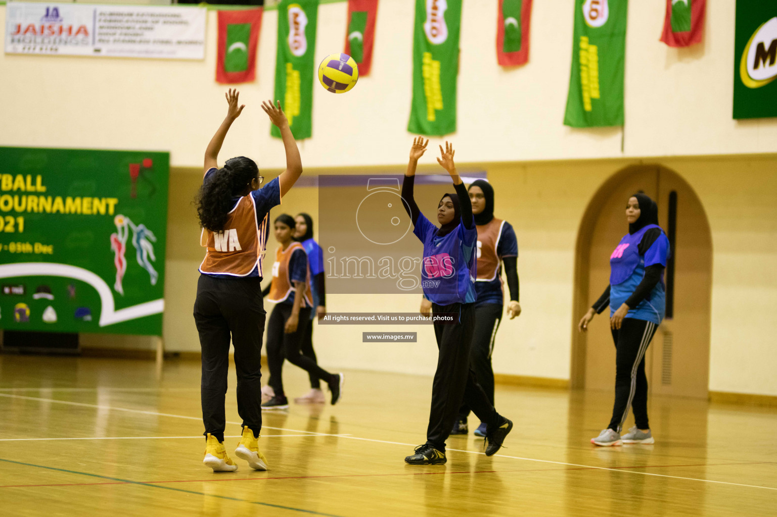 Milo National Netball Tournament 1st December 2021 at Social Center Indoor Court, Male, Maldives. Photos: Maanish/ Images Mv