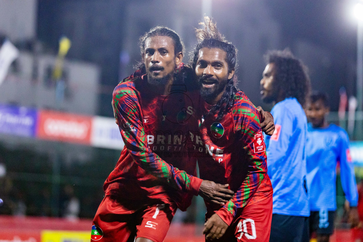 GDh Thinadhoo vs GDh Hoadedhdhoo in Day 23 of Golden Futsal Challenge 2024 was held on Tuesday , 6th February 2024 in Hulhumale', Maldives Photos: Nausham Waheed / images.mv