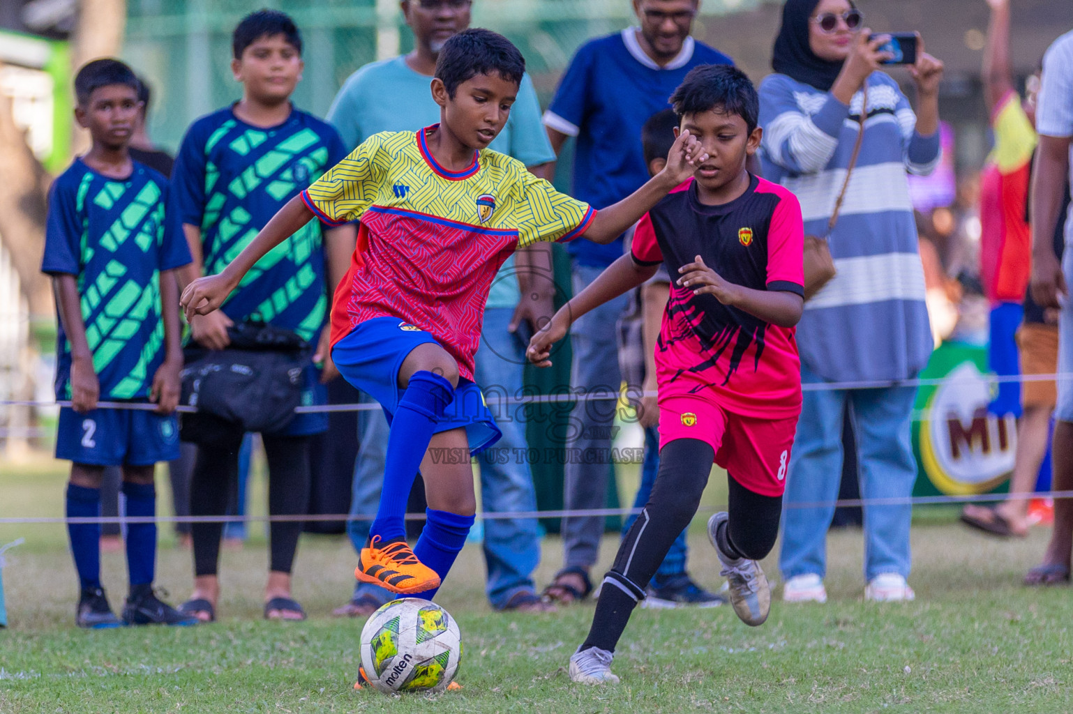 Day 2  of MILO Academy Championship 2024 - U12 was held at Henveiru Grounds in Male', Maldives on Thursday, 5th July 2024. Photos: Shuu Abdul Sattar / images.mv