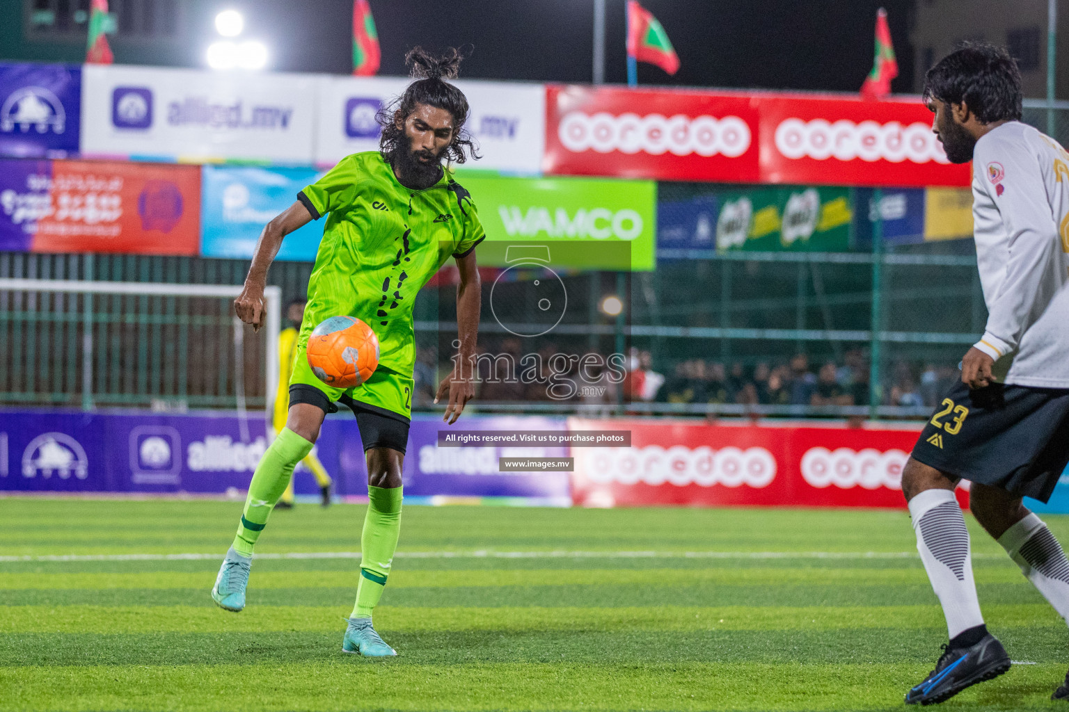 Team FSM Vs Prisons Club in the Semi Finals of Club Maldives 2021 held in Hulhumale, Maldives on 15 December 2021. Photos: Ismail Thoriq / images.mv