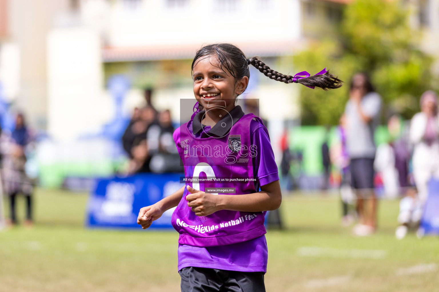 Day 2 of Nestle' Kids Netball Fiesta 2023 held in Henveyru Stadium, Male', Maldives on Thursday, 1st December 2023. Photos by Nausham Waheed / Images.mv