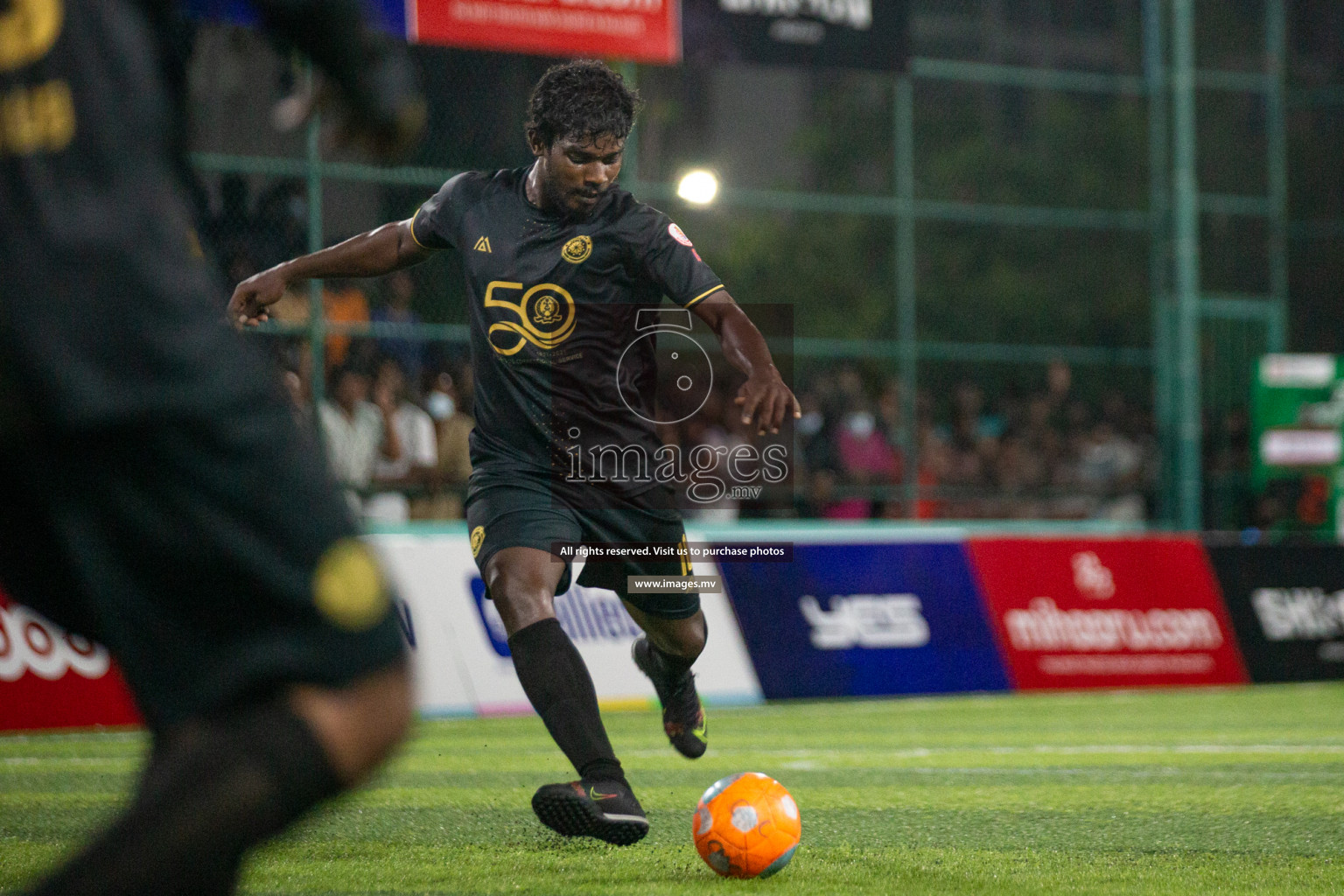 Prison Club vs MACL in the Quarter Finals of Club Maldives 2021 held at Hulhumale;, on 12th December 2021 Photos: Nasam / images.mv