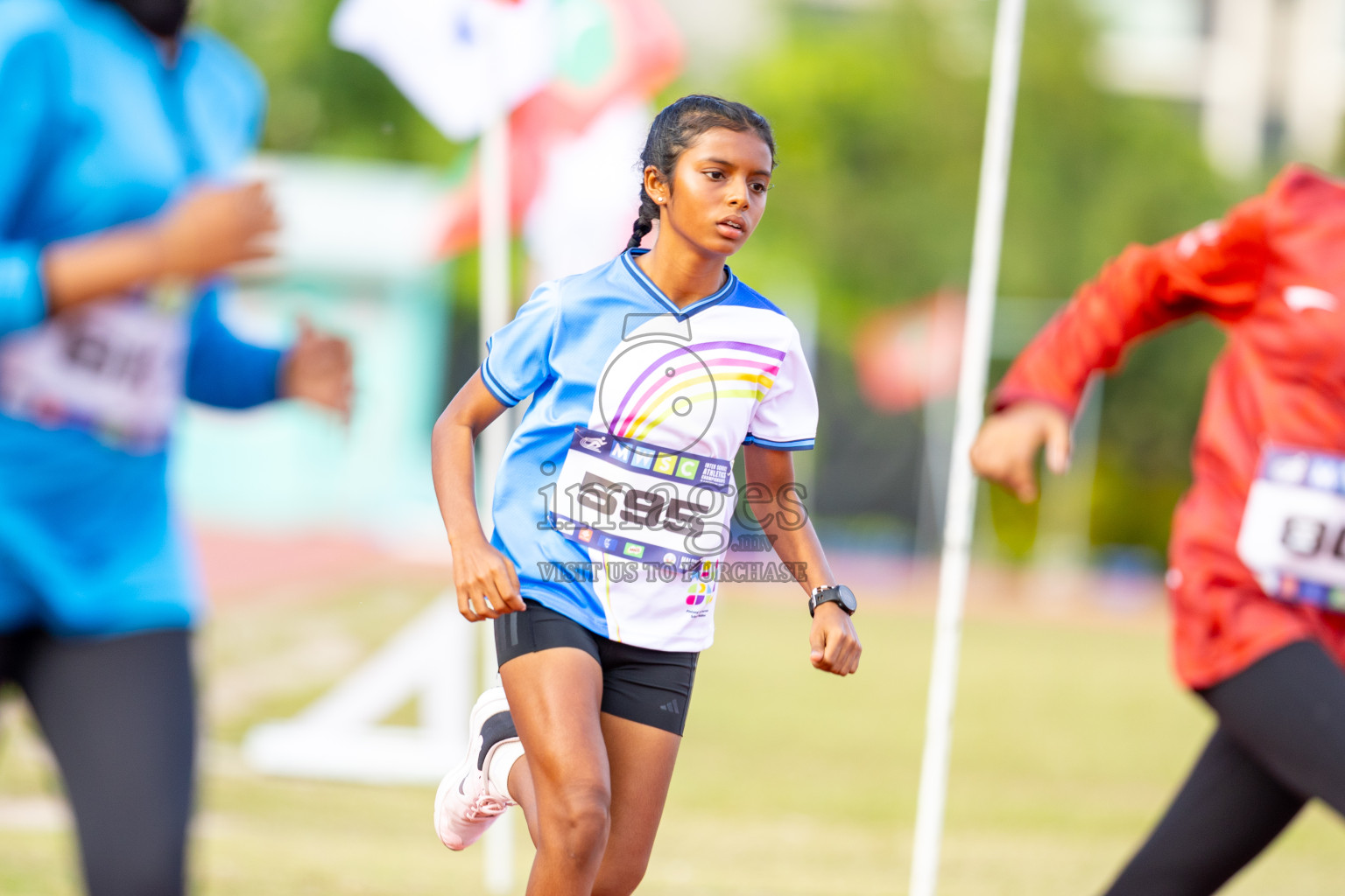 Day 2 of MWSC Interschool Athletics Championships 2024 held in Hulhumale Running Track, Hulhumale, Maldives on Sunday, 10th November 2024. Photos by: Ismail Thoriq / Images.mv