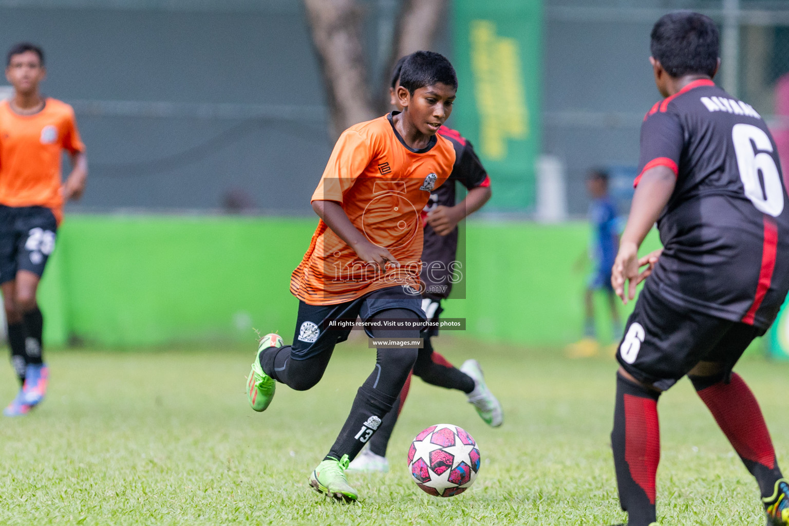 Day 1 of MILO Academy Championship 2023 (u14) was held in Henveyru Stadium Male', Maldives on 3rd November 2023. Photos: Nausham Waheed / images.mv