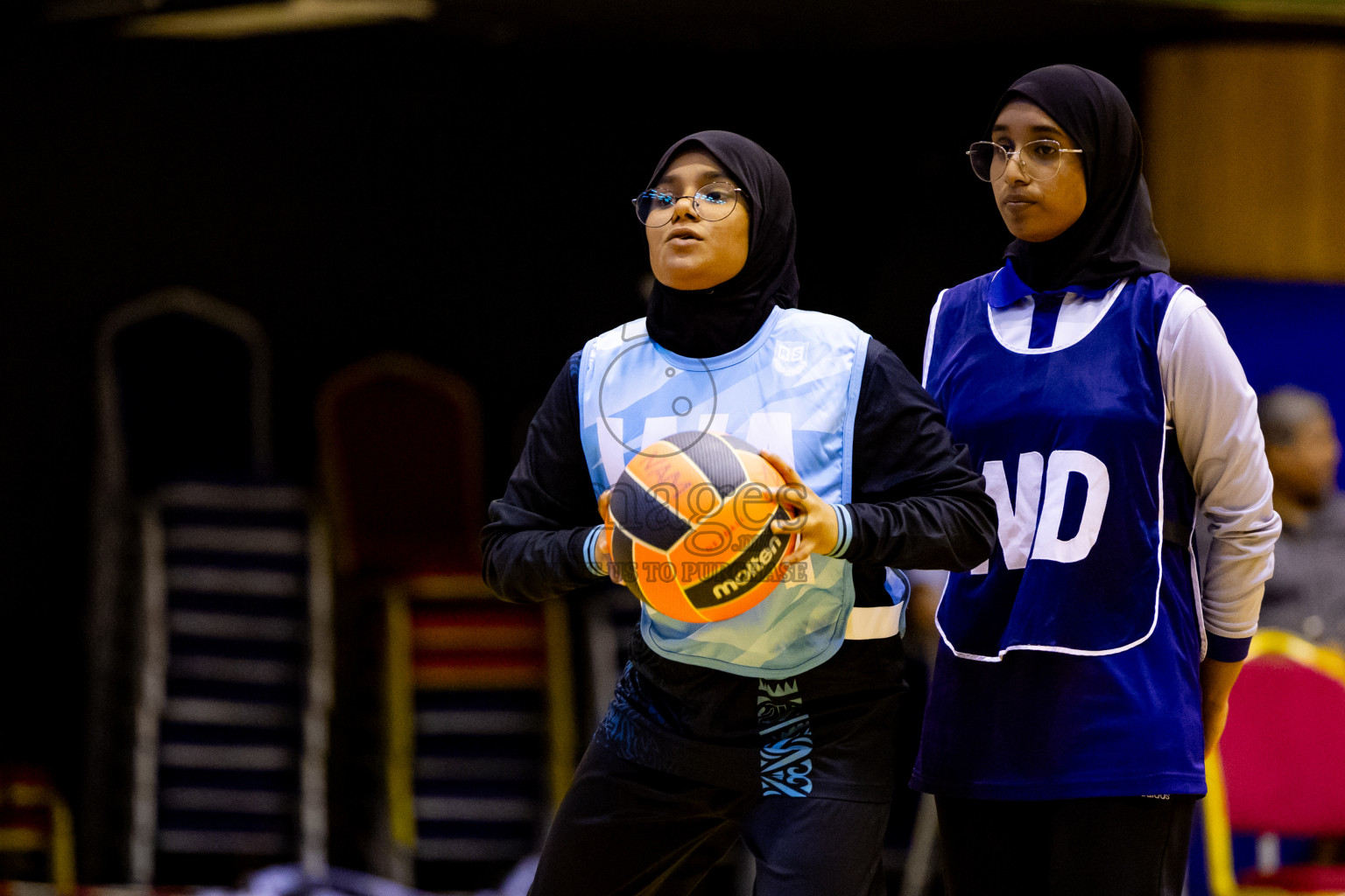 Day 6 of 25th Inter-School Netball Tournament was held in Social Center at Male', Maldives on Thursday, 15th August 2024. Photos: Nausham Waheed / images.mv