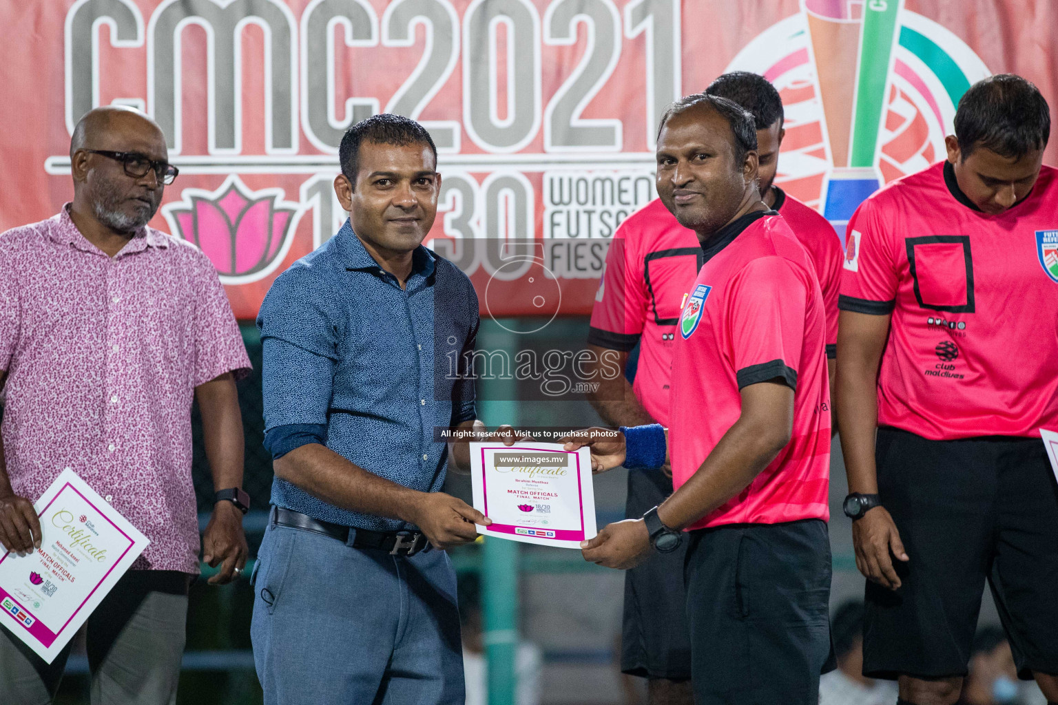 Ports Limited vs WAMCO - in the Finals 18/30 Women's Futsal Fiesta 2021 held in Hulhumale, Maldives on 18 December 2021. Photos by Nausham Waheed & Shuu Abdul Sattar