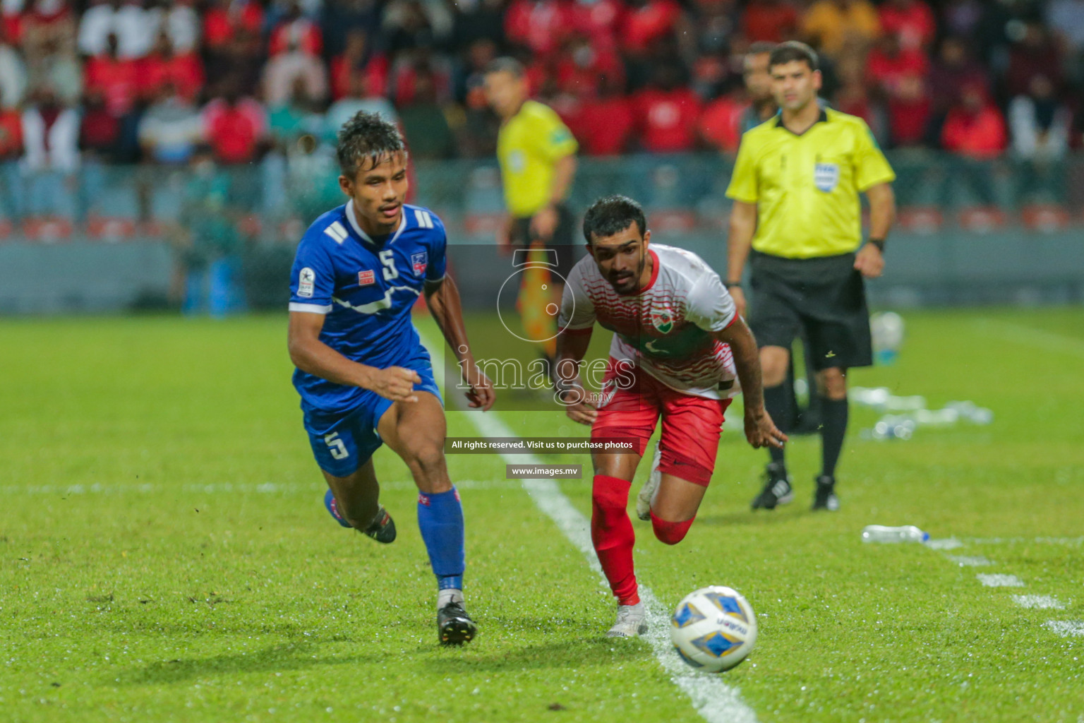 Maldives vs Nepal in SAFF Championship 2021 held on 1st October 2021 in Galolhu National Stadium, Male', Maldives