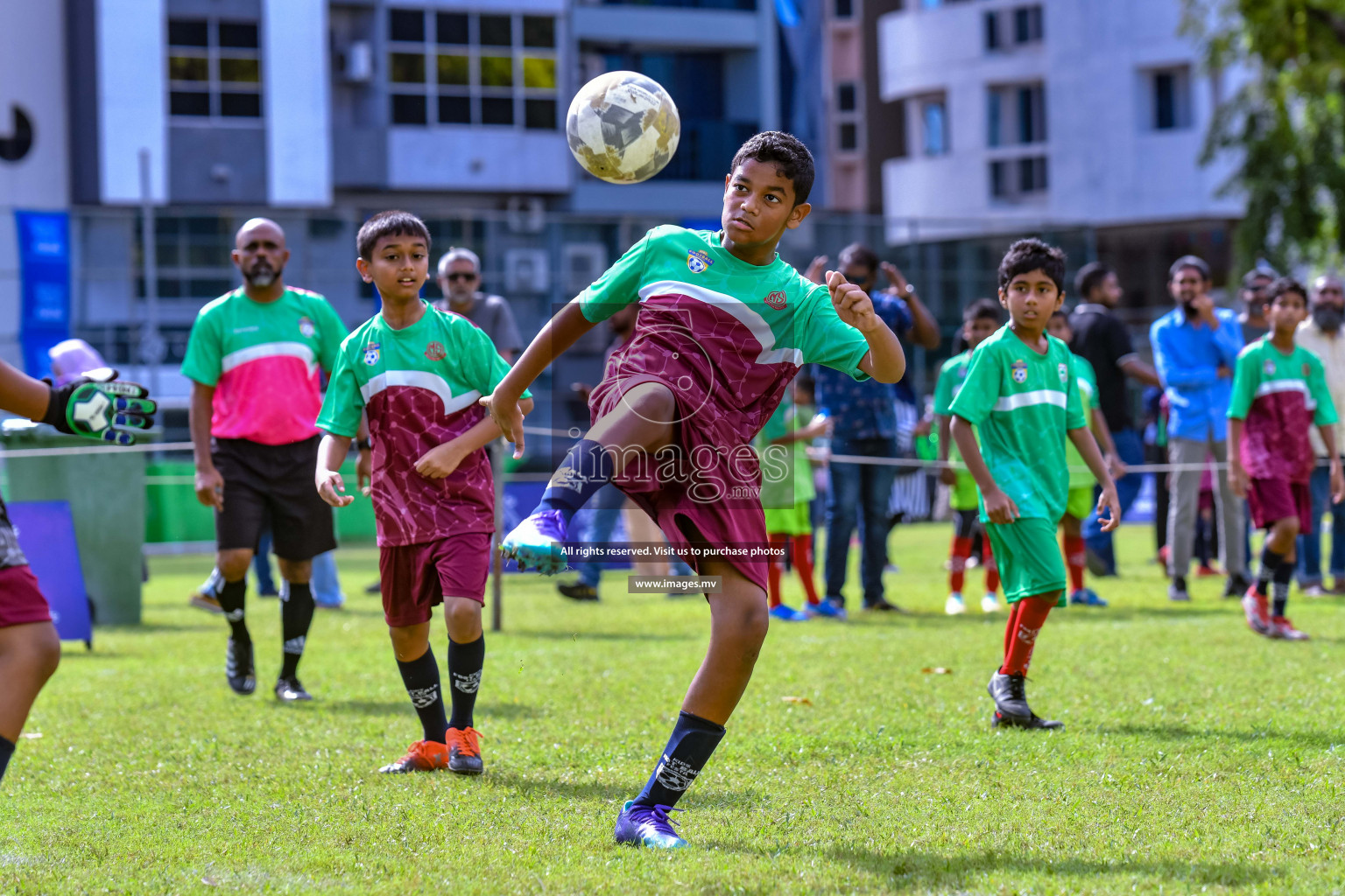 Day 1 of Milo Kids Football Fiesta 2022 was held in Male', Maldives on 19th October 2022. Photos: Nausham Waheed/ images.mv