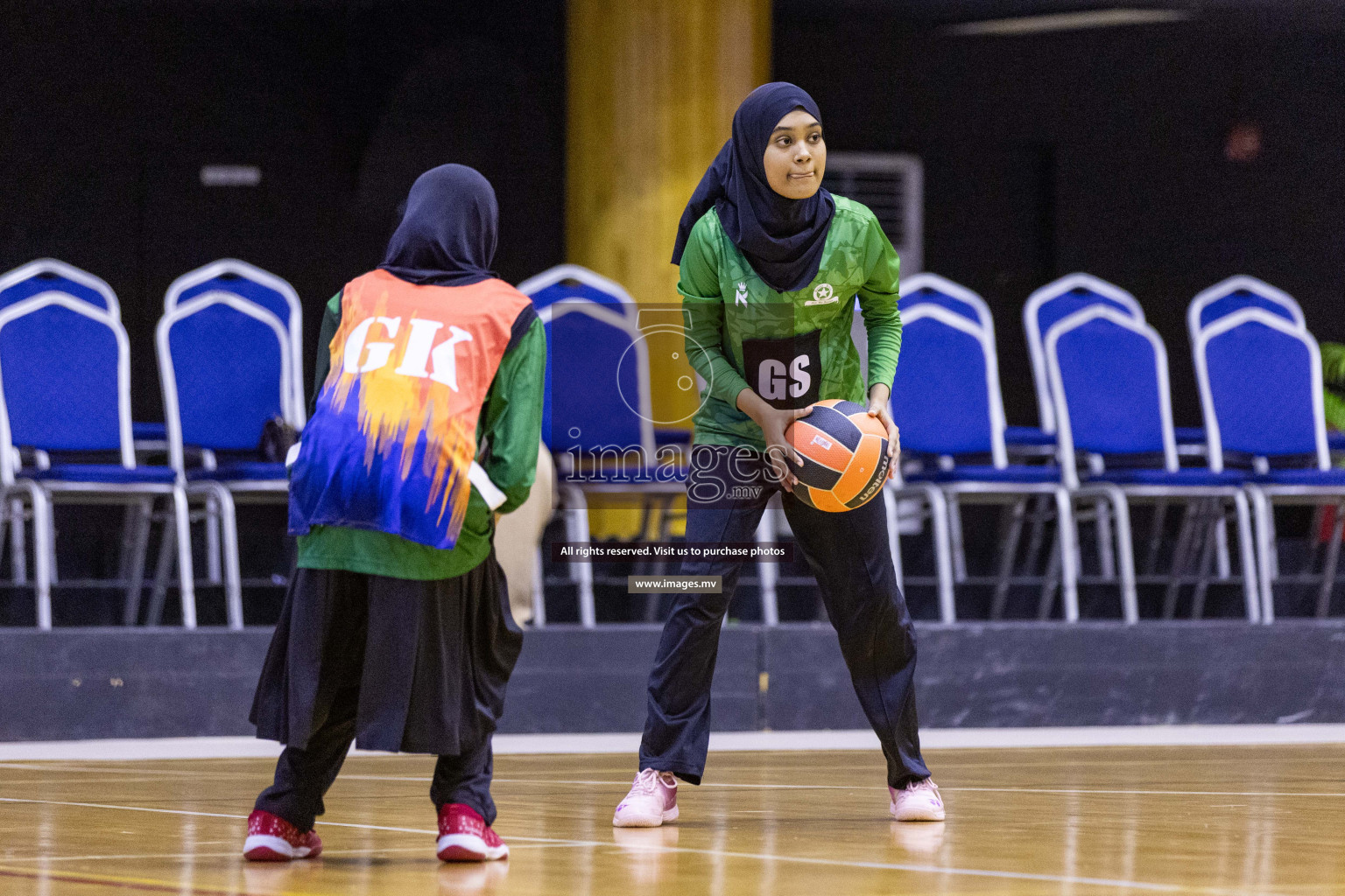 Day7 of 24th Interschool Netball Tournament 2023 was held in Social Center, Male', Maldives on 2nd November 2023. Photos: Nausham Waheed / images.mv