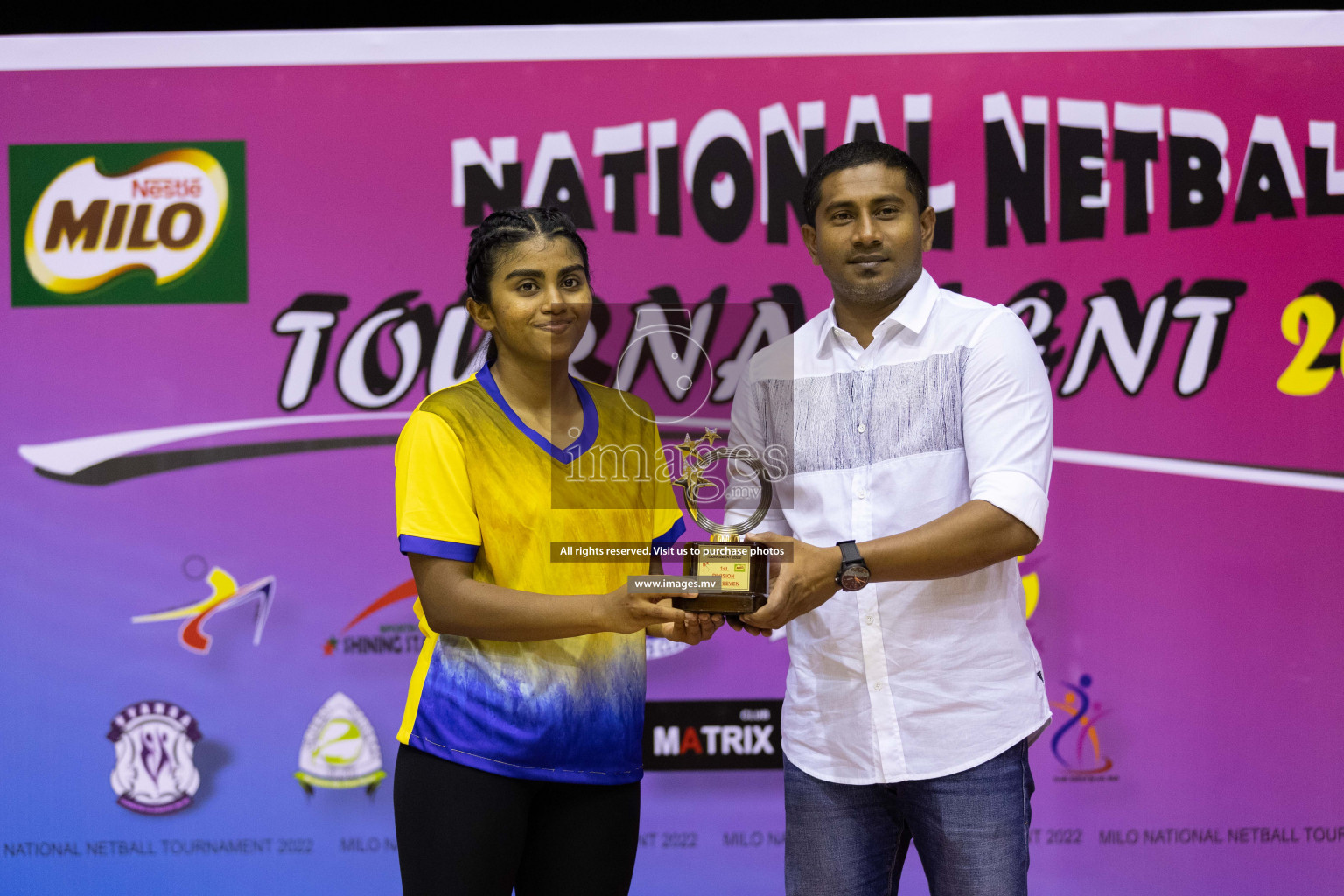 Club Green Streets vs Kulhudhufushi Y&RC in the 1st Division Final of Milo National Netball Tournament 2022 on 22nd July 2022 held in Social Center, Male', Maldives. Photographer: Shuu / images.mv