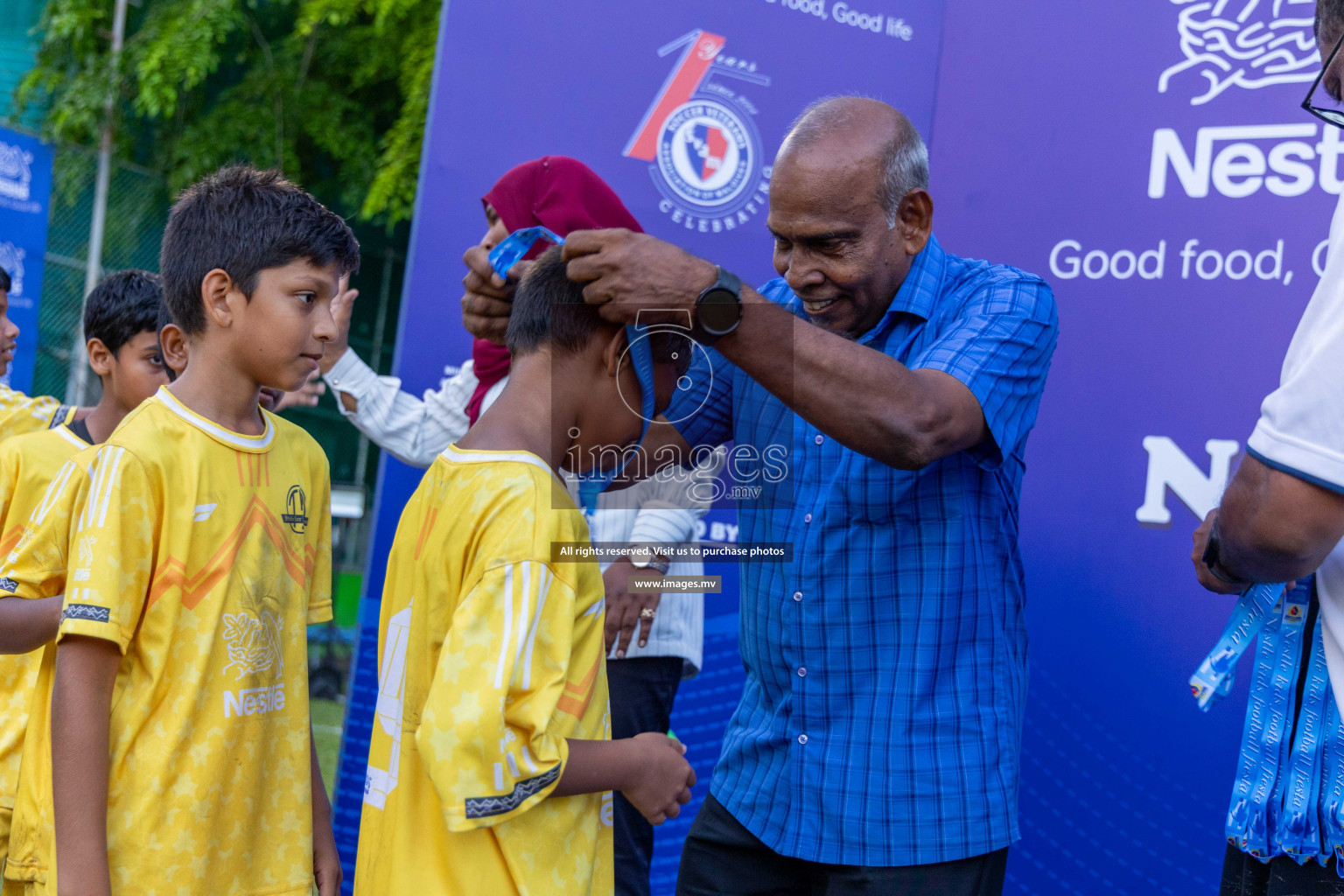 Day 4 of Nestle Kids Football Fiesta, held in Henveyru Football Stadium, Male', Maldives on Saturday, 14th October 2023
Photos: Ismail Thoriq / images.mv