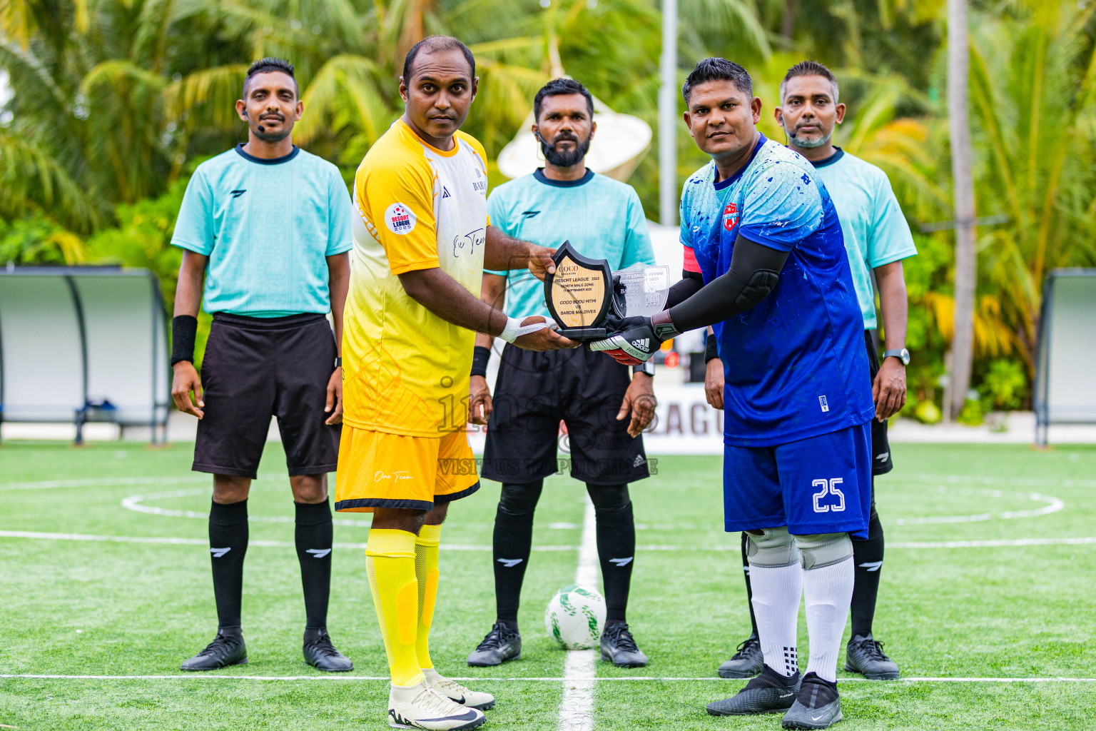 COCO Bodu Hithi vs Baros in Resort League 2025 (North Male Zone) day 9 was held on Thursday, 11th September 2025 in One And Only Reethi Rah Maldives Resort, Photos: Areef Adam / images.mv