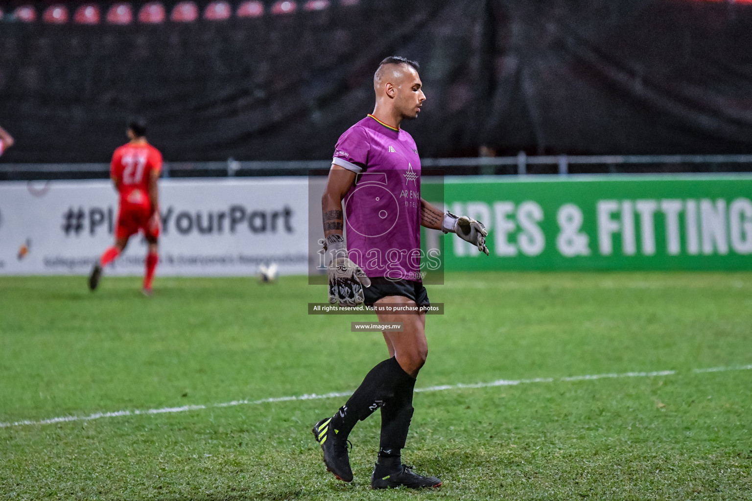 Da Grande vs Buru Sports Club in Dhivehi Premier League Qualification 22 on 27th Aug 2022, held in National Football Stadium, Male', Maldives Photos: Nausham Waheed / Images.mv