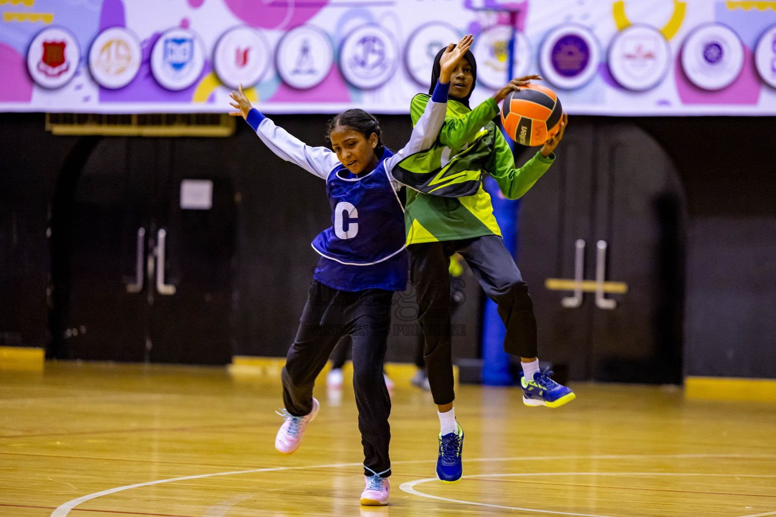 Day 10 of 25th Inter-School Netball Tournament was held in Social Center at Male', Maldives on Tuesday, 20th August 2024. Photos: Nausham Waheed / images.mv