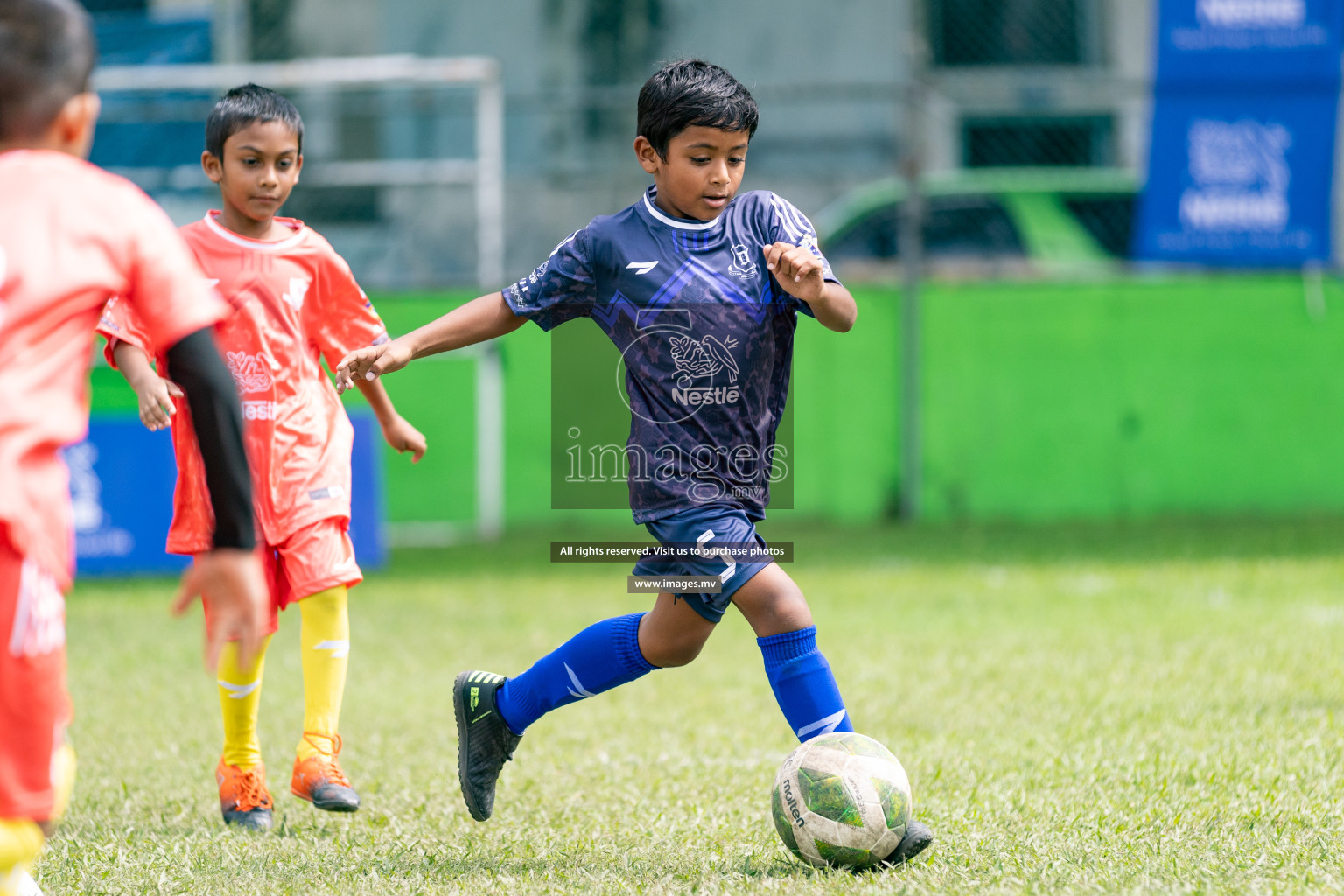 Day 1 of Milo kids football fiesta, held in Henveyru Football Stadium, Male', Maldives on Wednesday, 11th October 2023 Photos: Nausham Waheed/ Images.mv